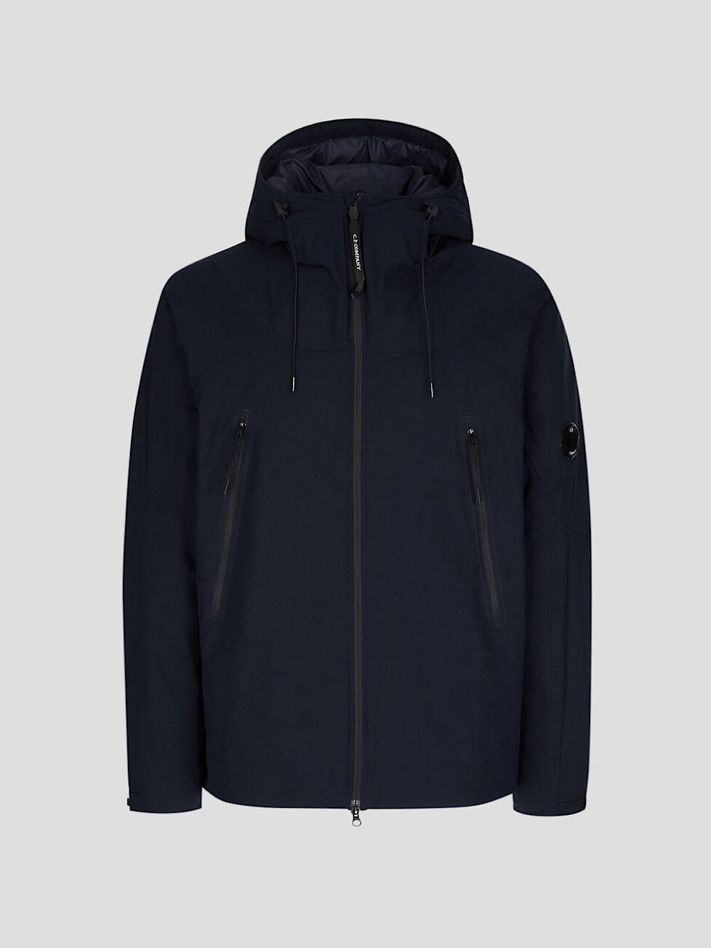 Giacca imbottita blu navy con cappuccio - Guarino Store