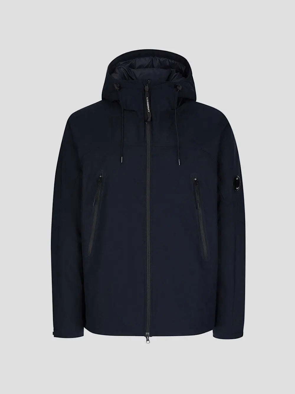 Giacca imbottita blu navy con cappuccio - Guarino Store