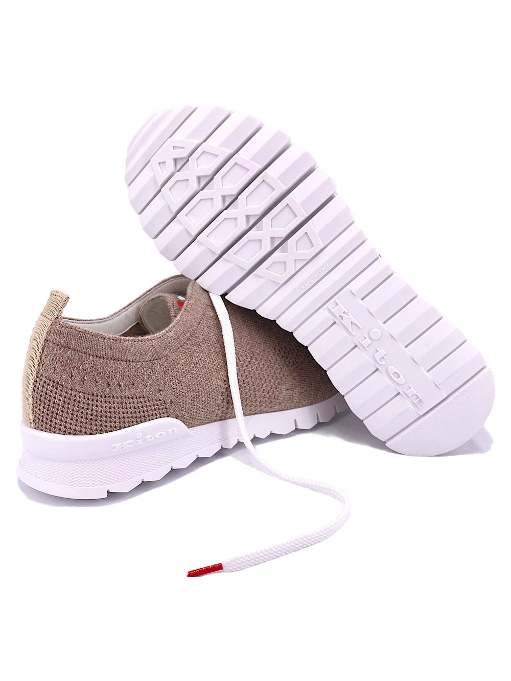 Kiton Sneaker cashmere tortora - Guarino Store