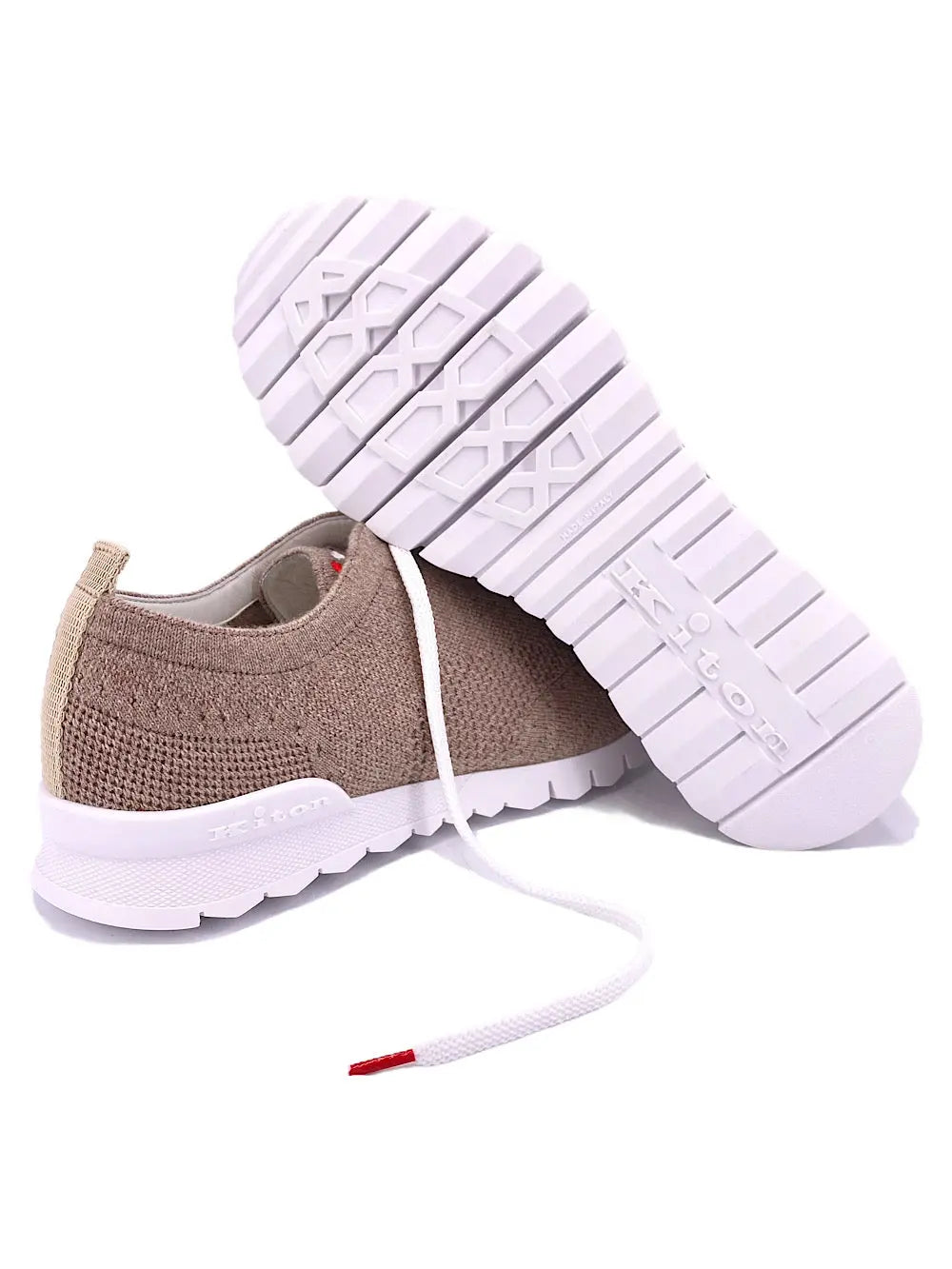 Kiton Sneaker cashmere tortora - Guarino Store