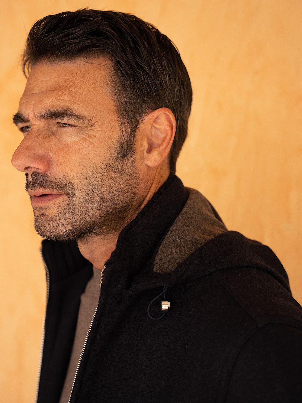 Mandelli Giubbino in cashmere con cappuccio staccabile - Guarino Store