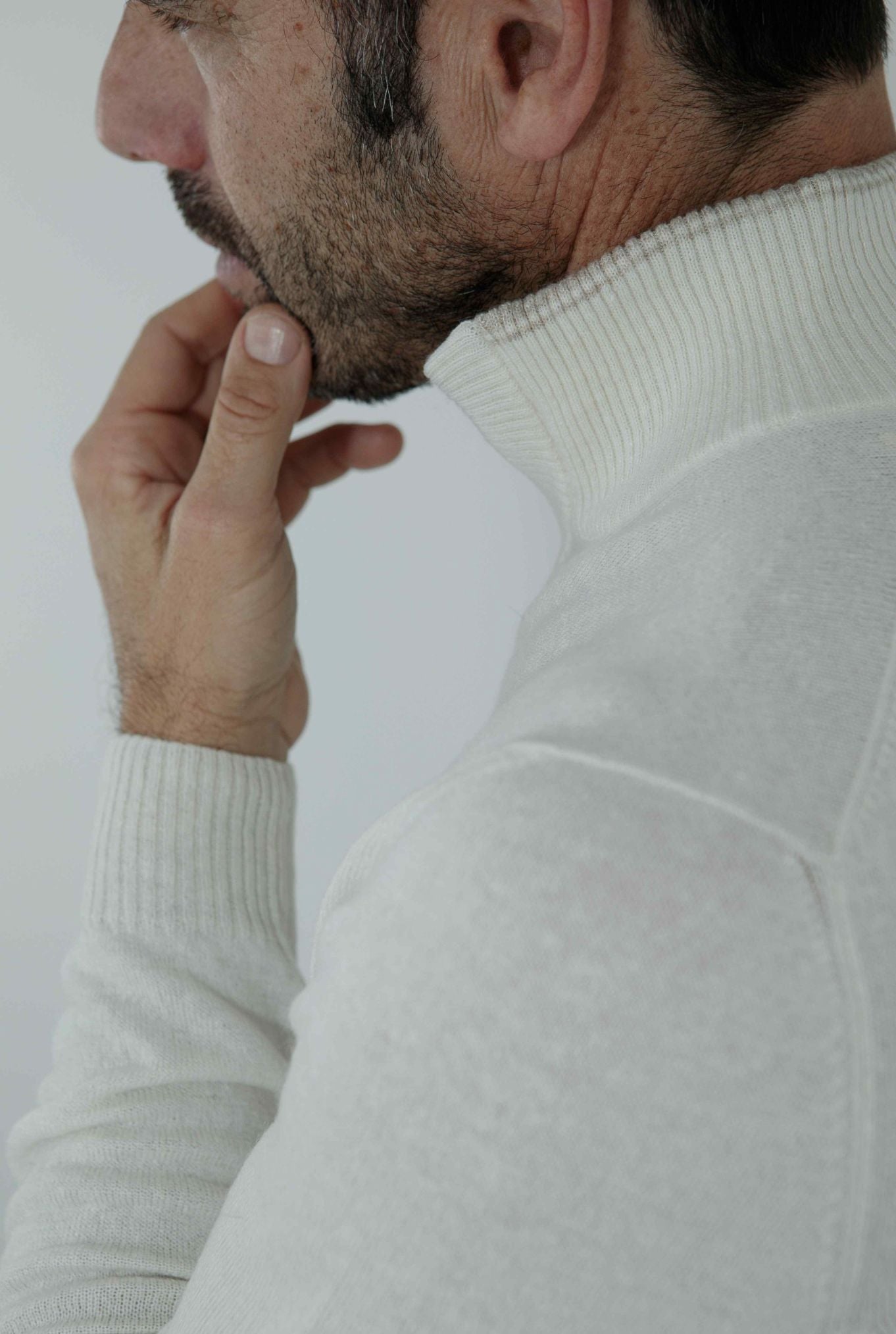 SETTEFILI CASHMERE Maglia Cashmere e Lino Panna Mélange - Guarino Store