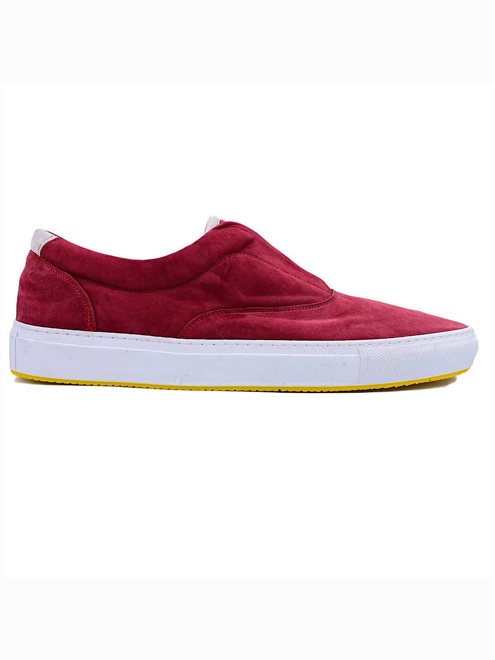 Svevo sneaker slip on suede rossa - Guarino Store