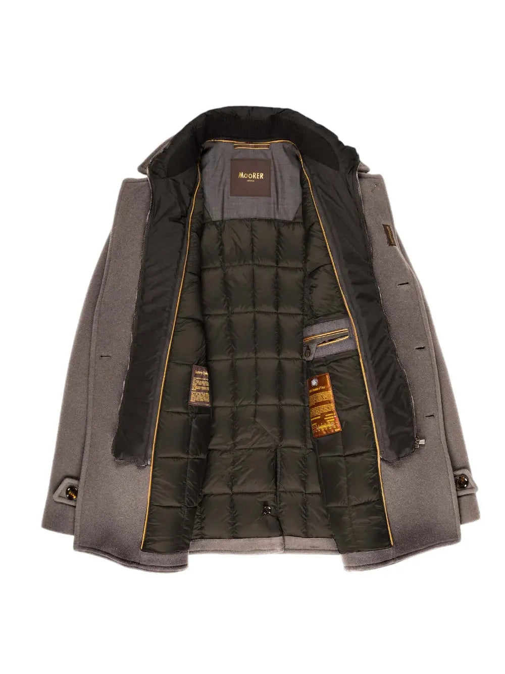 Peacot Doppio Petto imbottito tortora - Guarino Store