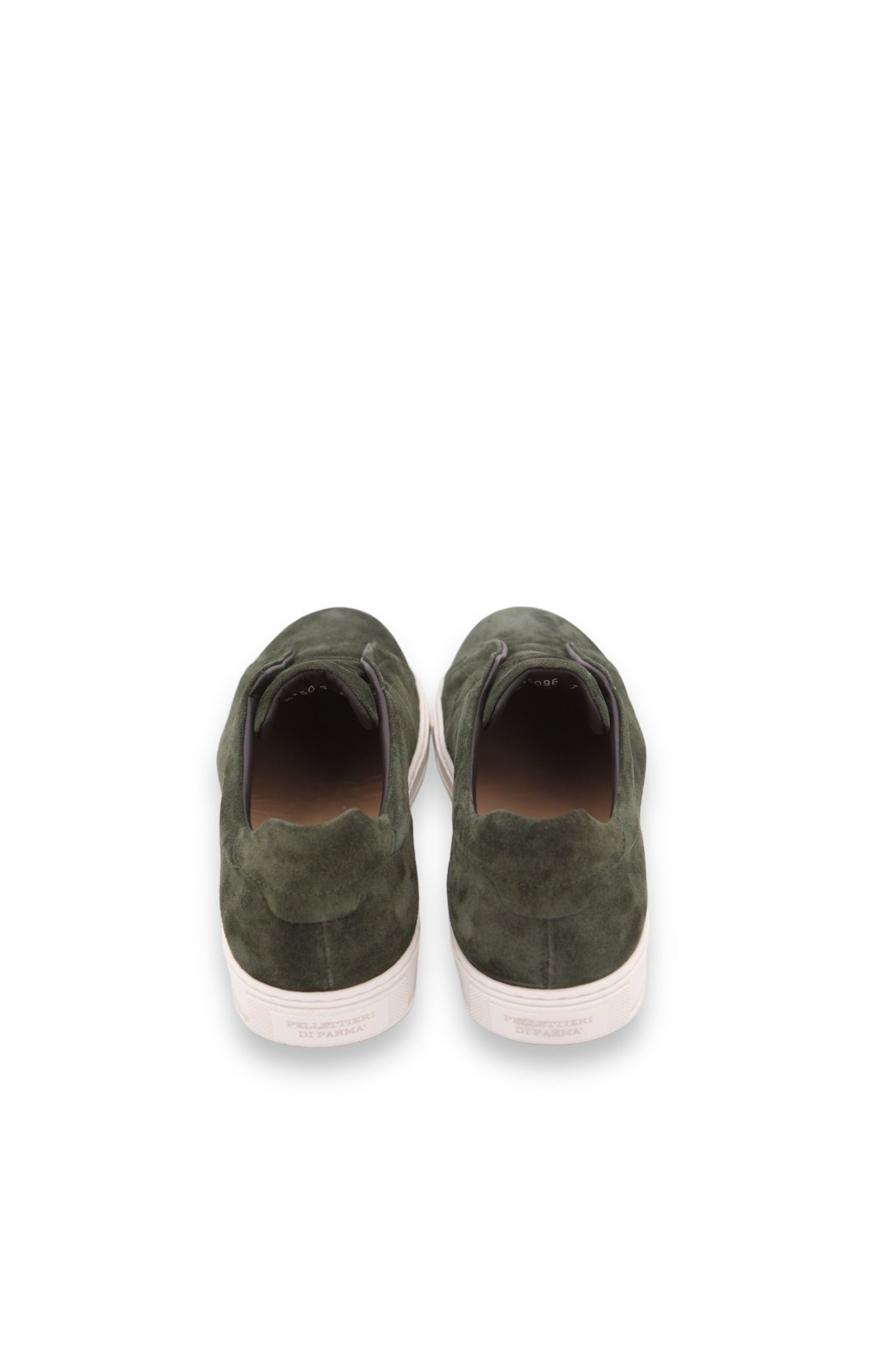 PELLETTIERI DI PARMA Green Suede Slip On Sneakers