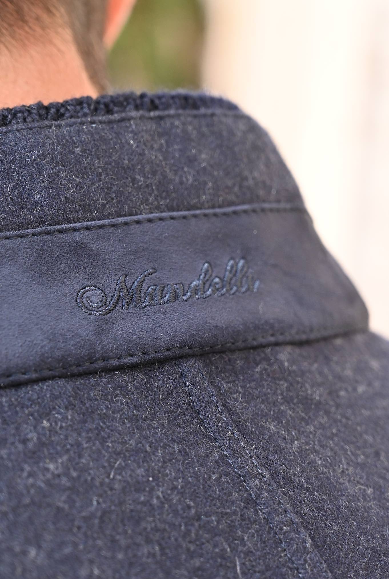 MANDELLI Giubbino in Jersey Cashmere Blu