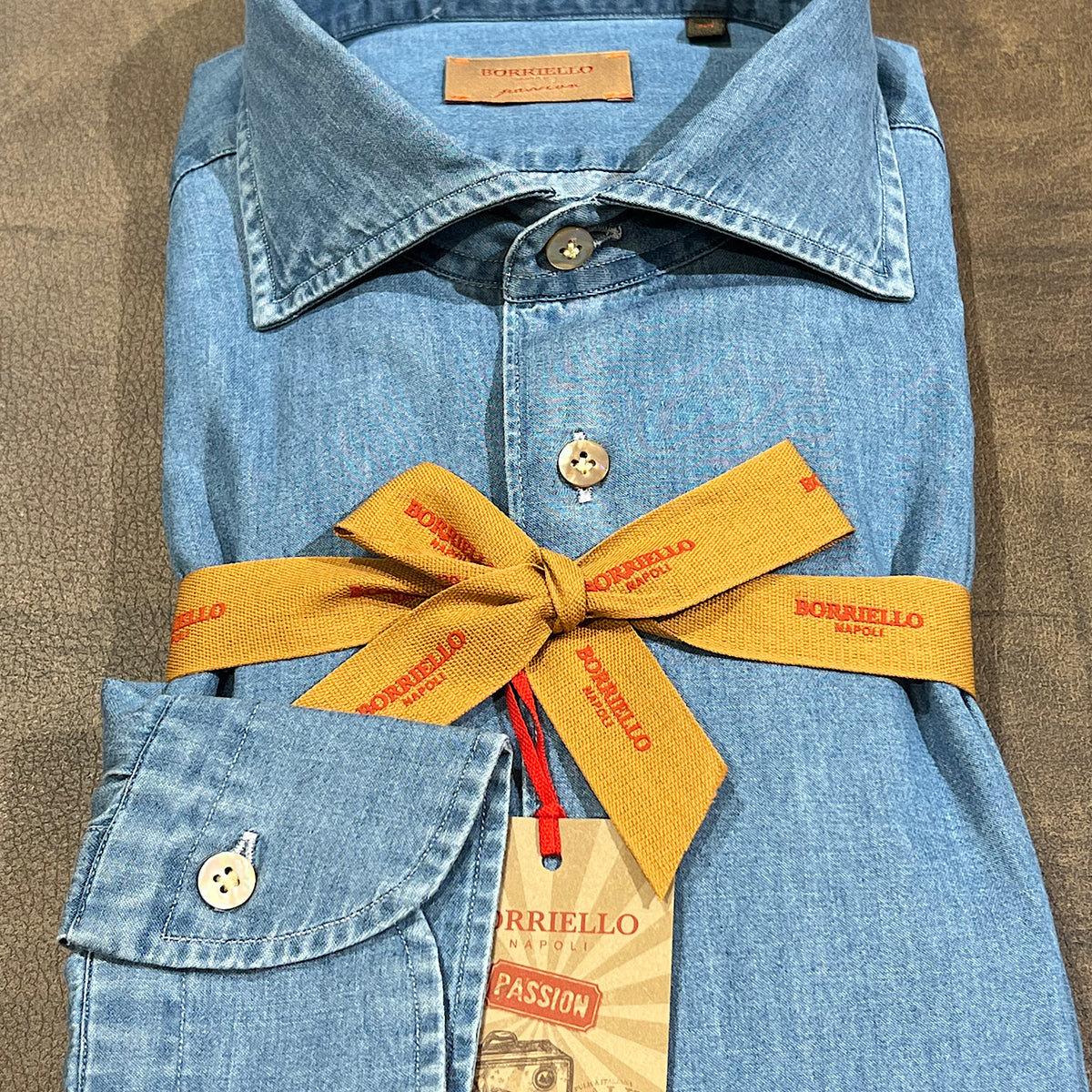 BORRIELLO Camicia Denim Medio Guarino Store