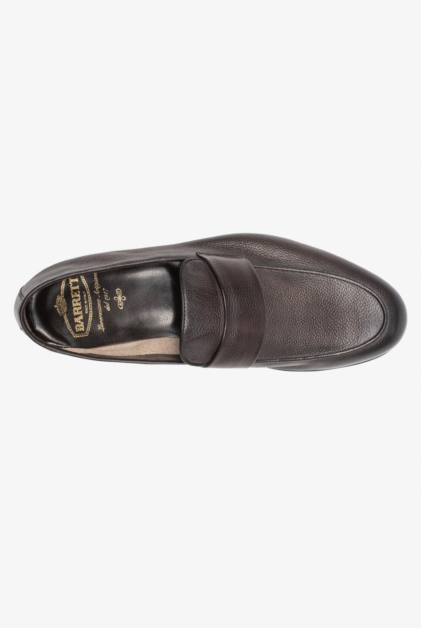 BARRETT Brown Textured Deerskin Moccasin