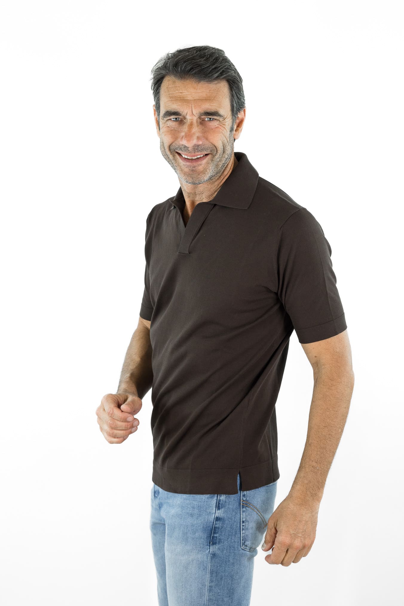 GUARINO Polo Paramontura Cotone Moro