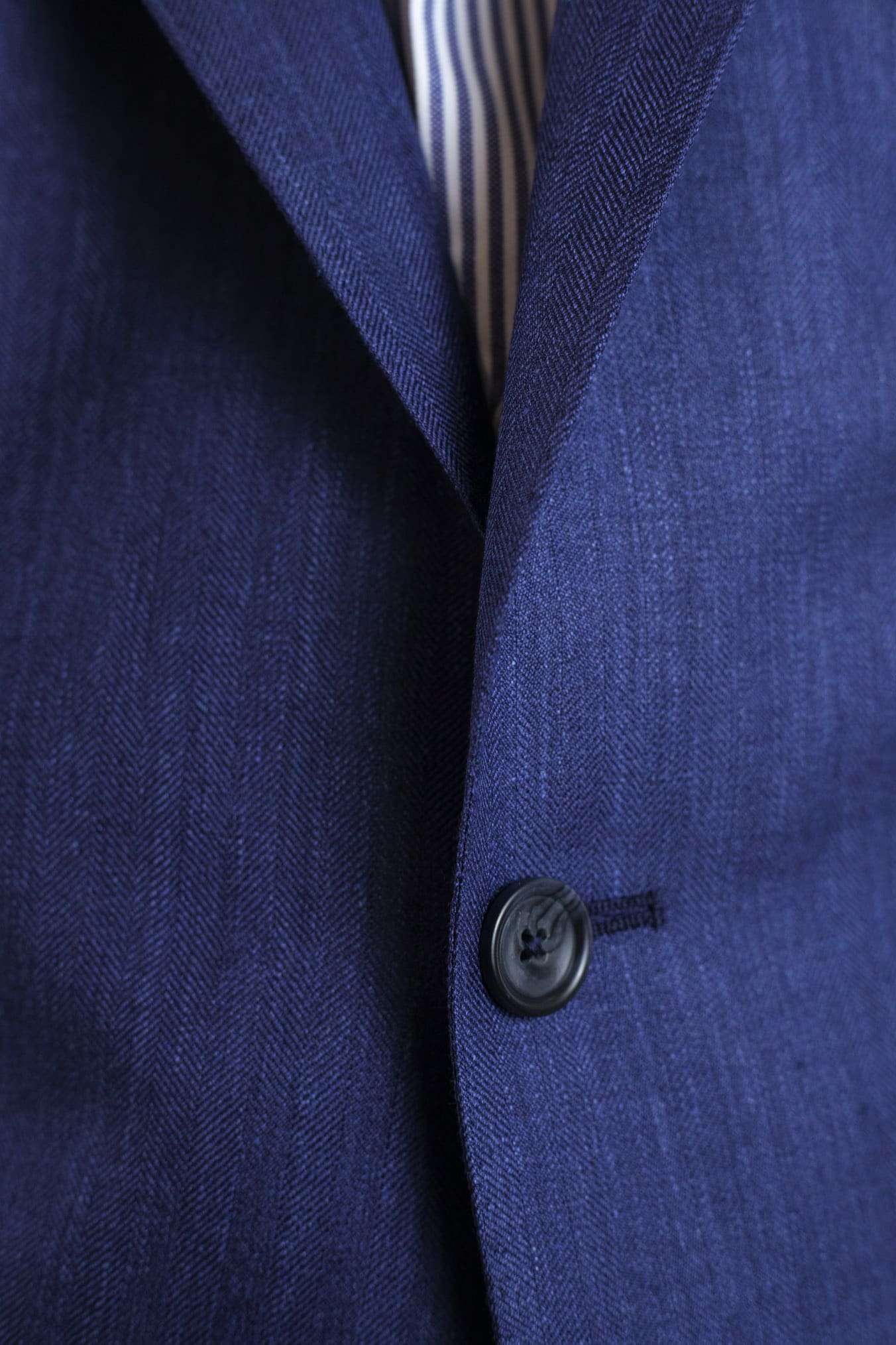 TAGLIATORE Herringbone jacket in Loro Piana blue fabric