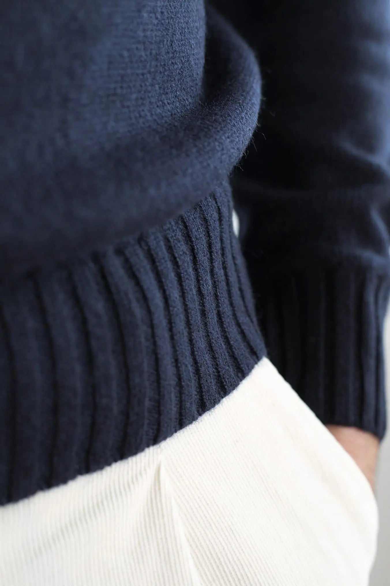 Dolcevita Cashmere Corsehair Blu Navy GUARINO