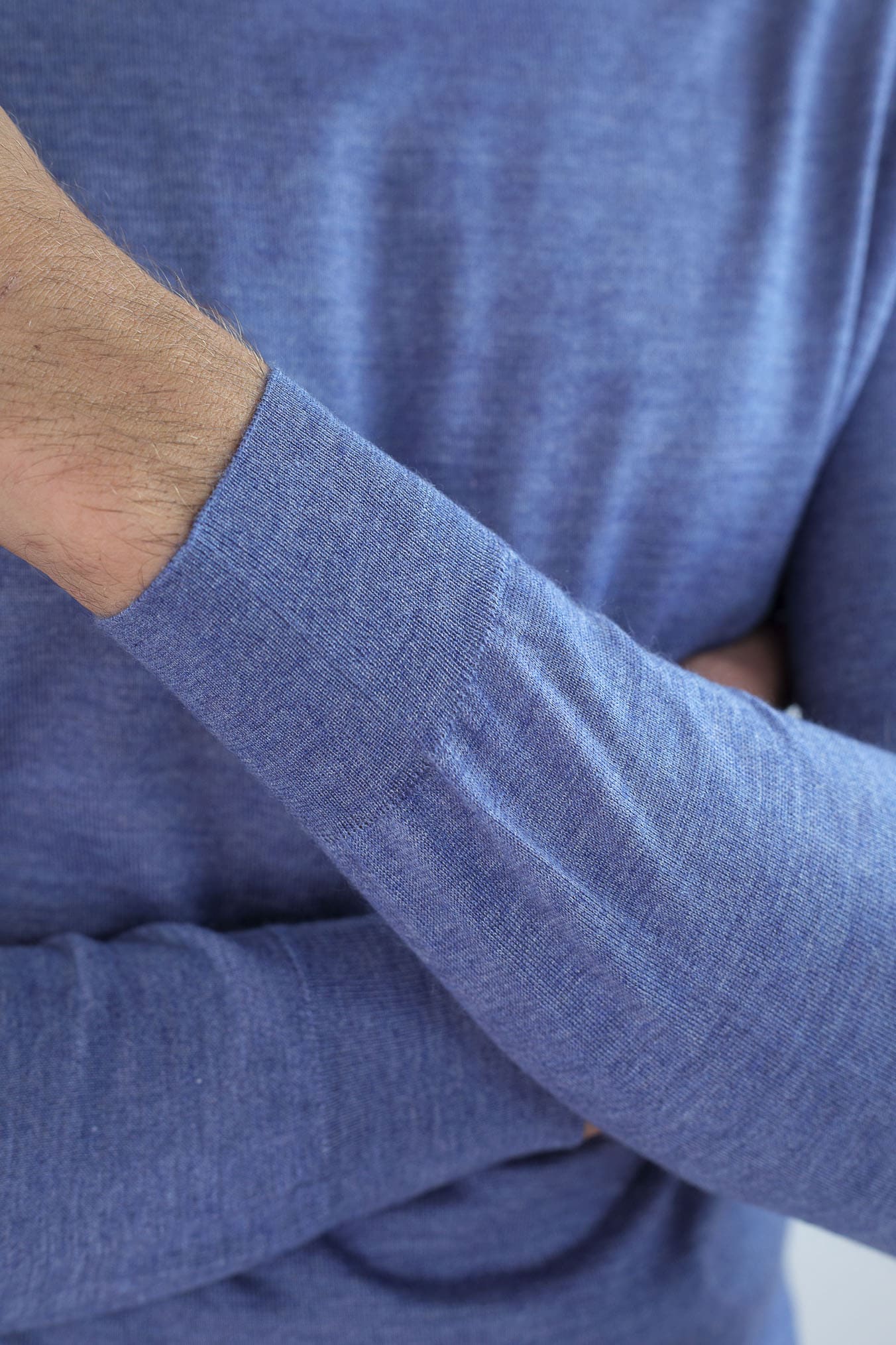 Dolcevita Cashmere e Seta Superlight Avio