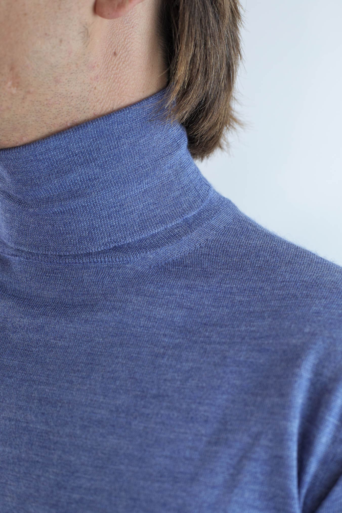 Dolcevita Cashmere e Seta Superlight Avio