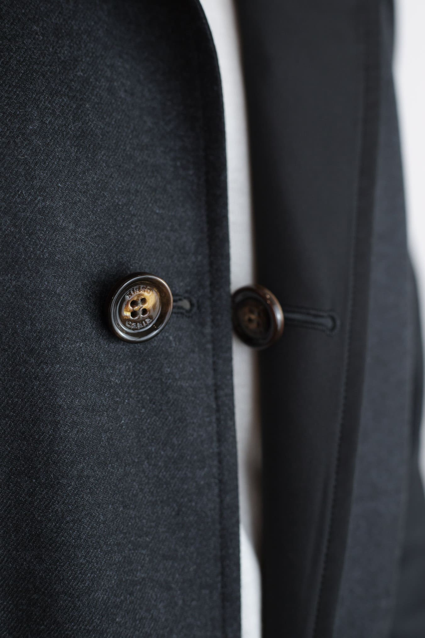 Reversible Wool and Nylon Coat Black/Black