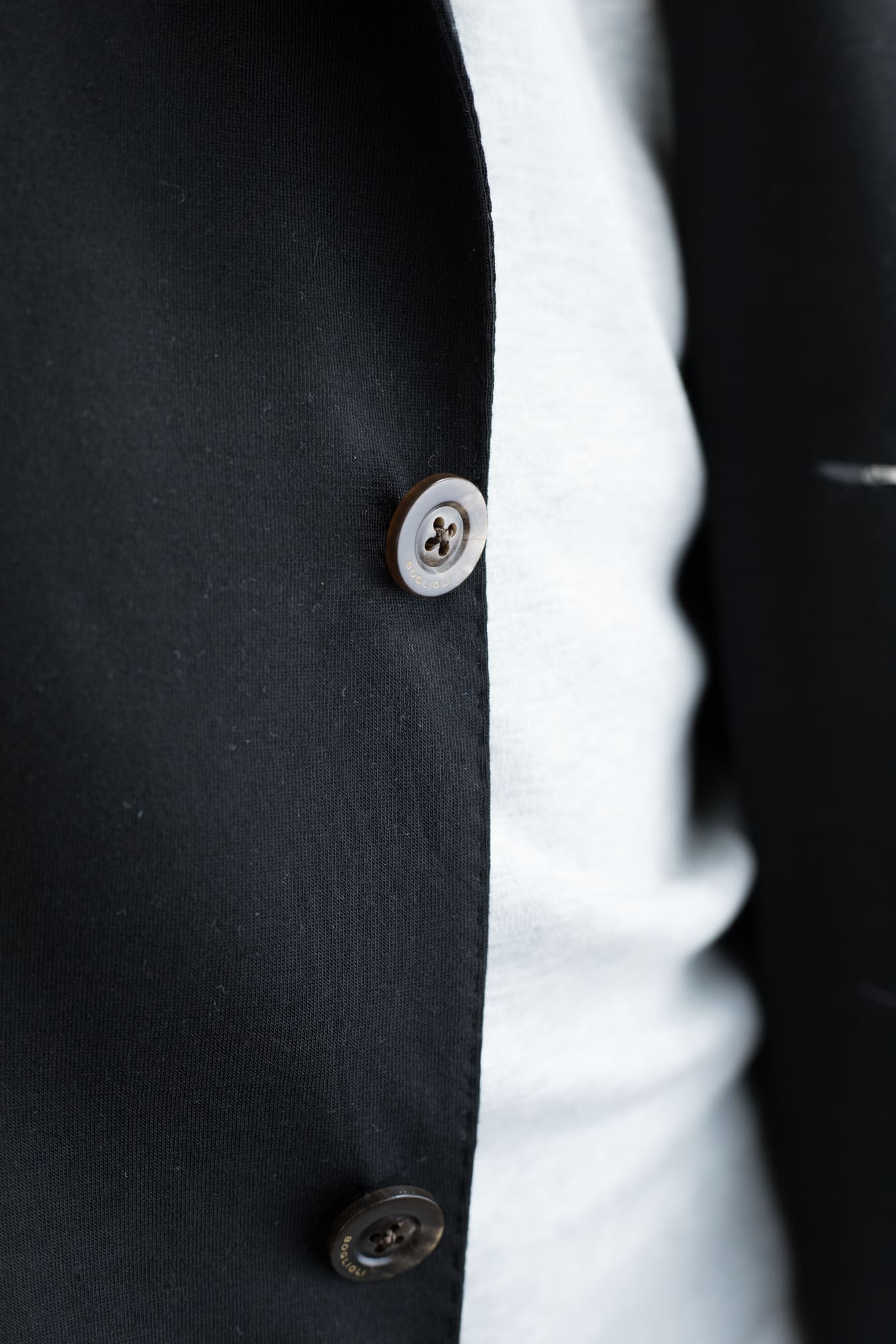 BOGLIOLI Black Wool Jersey Jacket