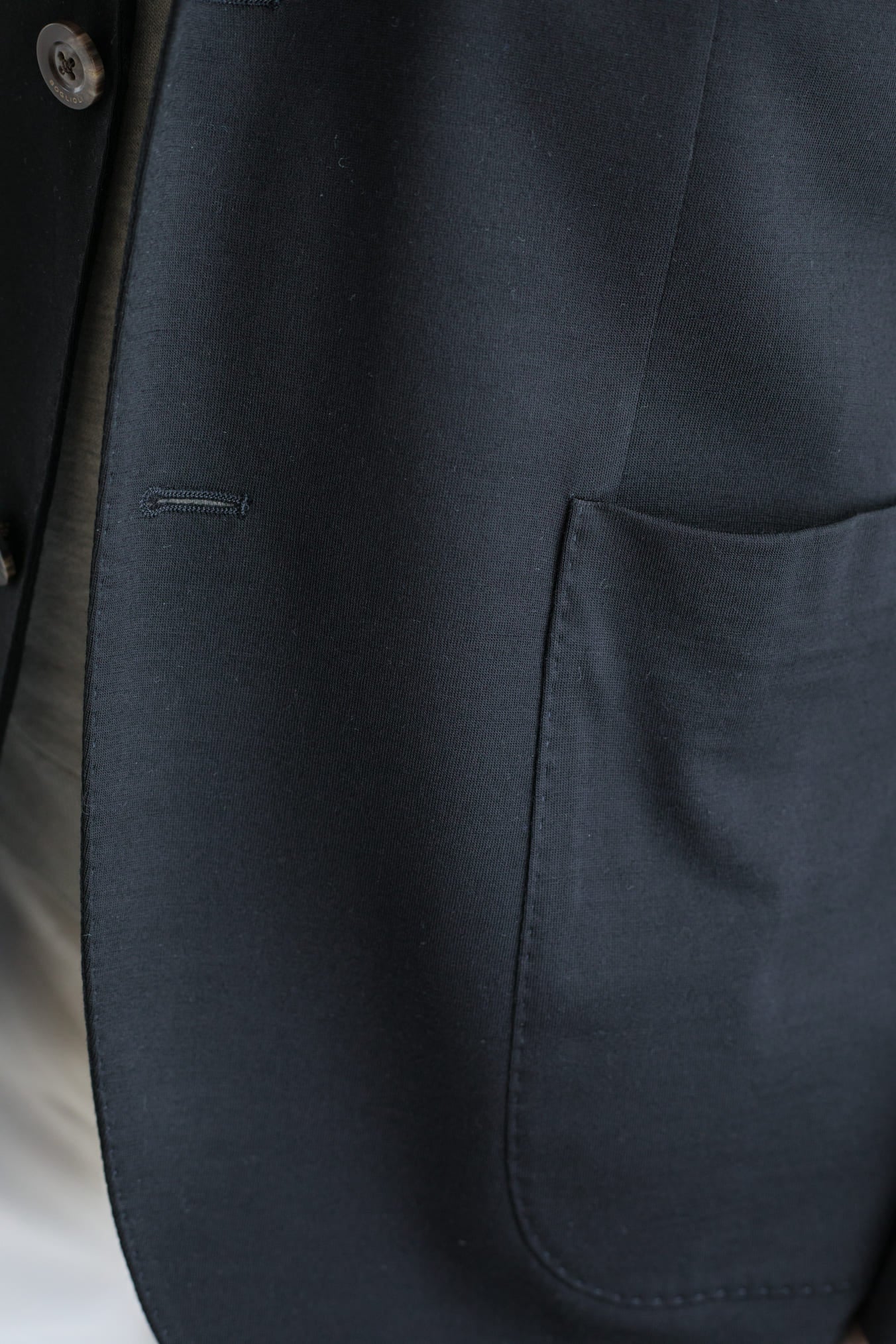 BOGLIOLI Black Wool Jersey Jacket
