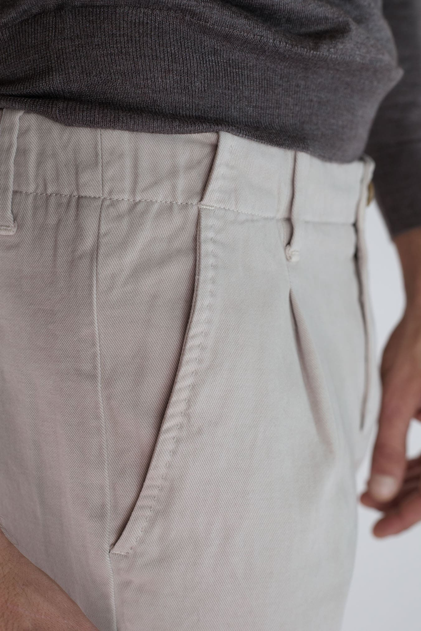 Pantaloni Supersoft Cotone Cashmere Beige - Guarino Store