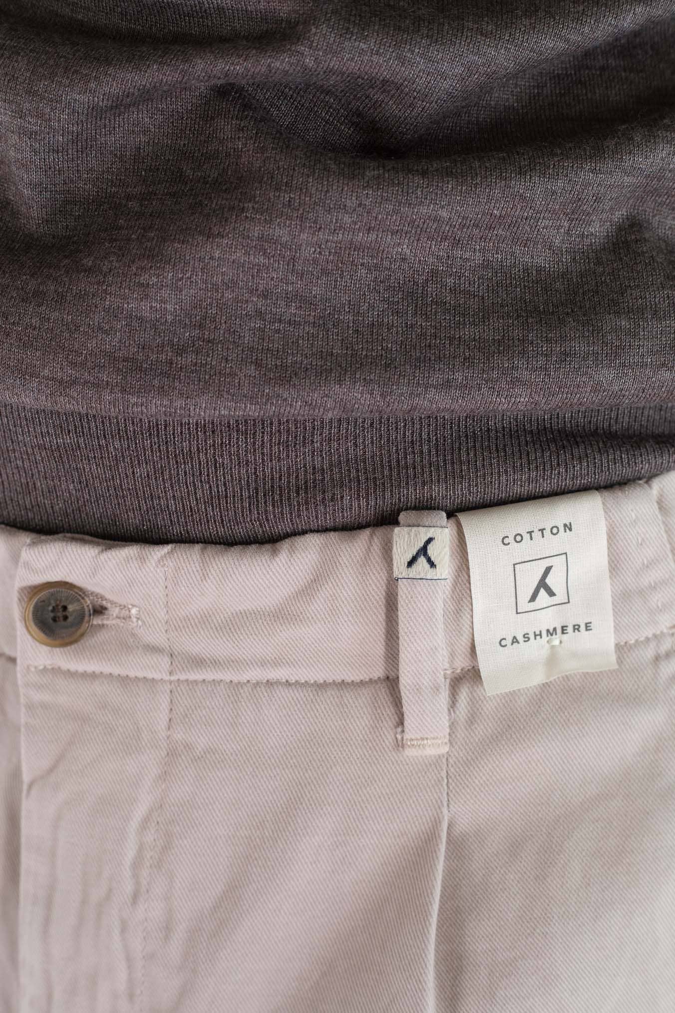 Pantaloni Supersoft Cotone Cashmere Beige - Guarino Store