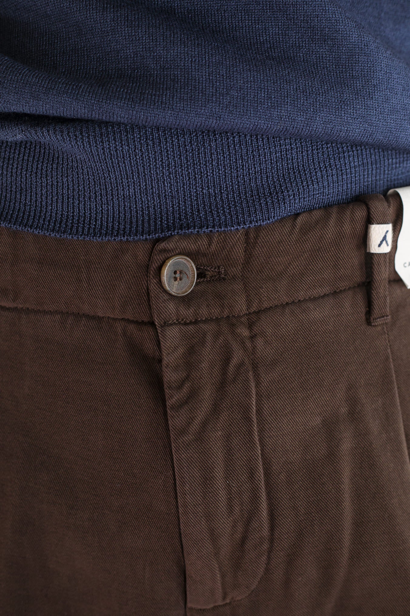 Pantaloni Supersoft Cotone Cashmere Caffè - Guarino Store