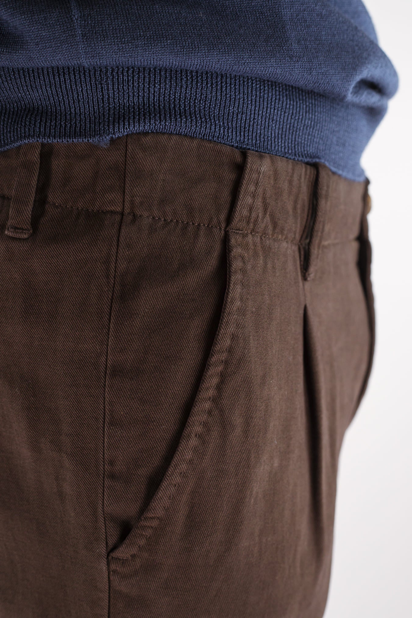 Pantaloni Supersoft Cotone Cashmere Caffè - Guarino Store