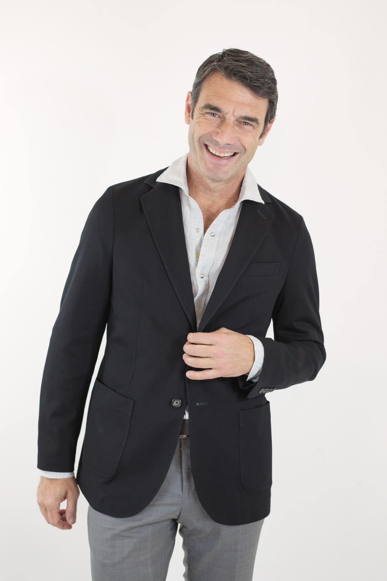 Giacca Jersey Cotone Piquet Nero CIRCOLO 1901