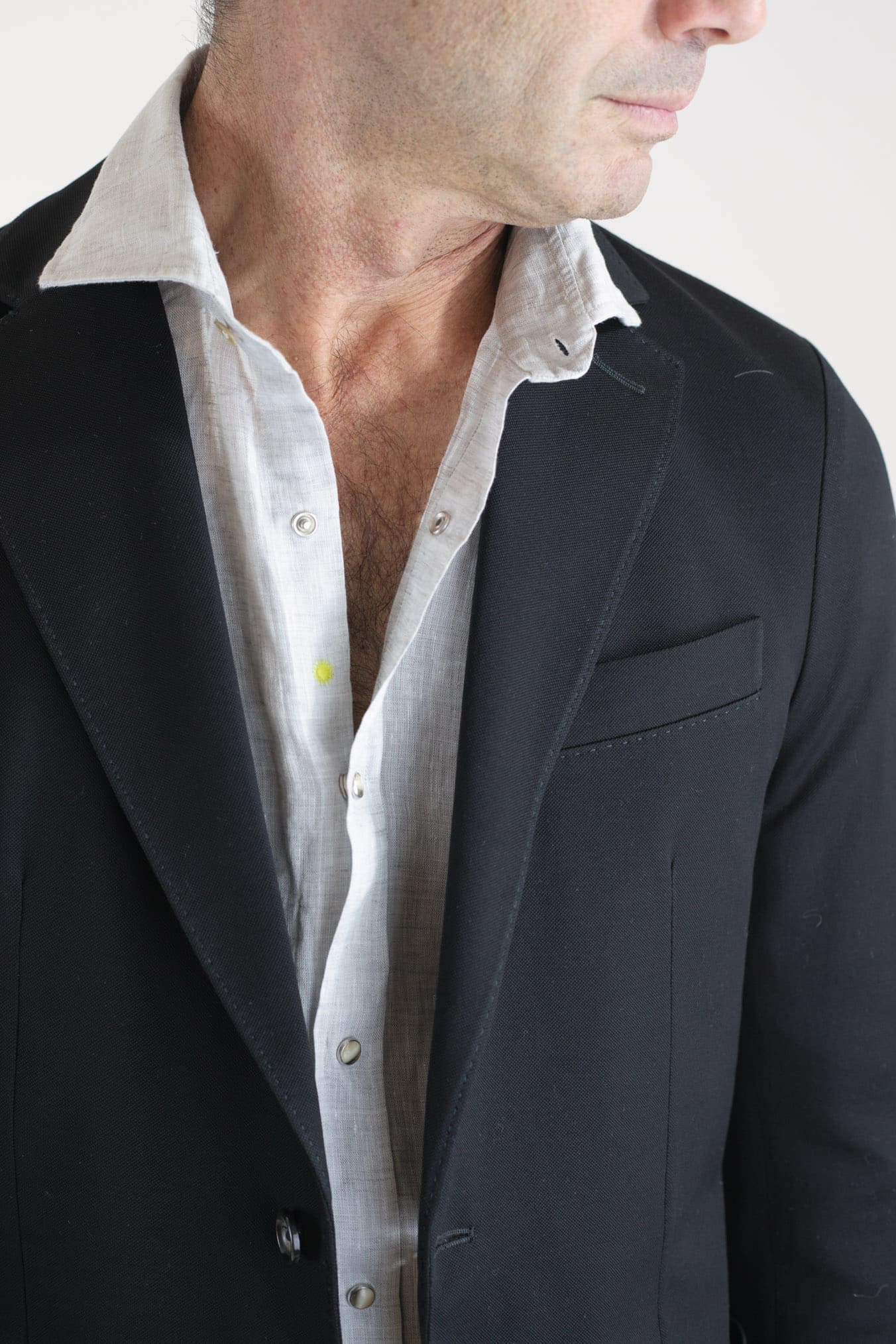 Giacca Jersey Cotone Piquet Nero CIRCOLO 1901