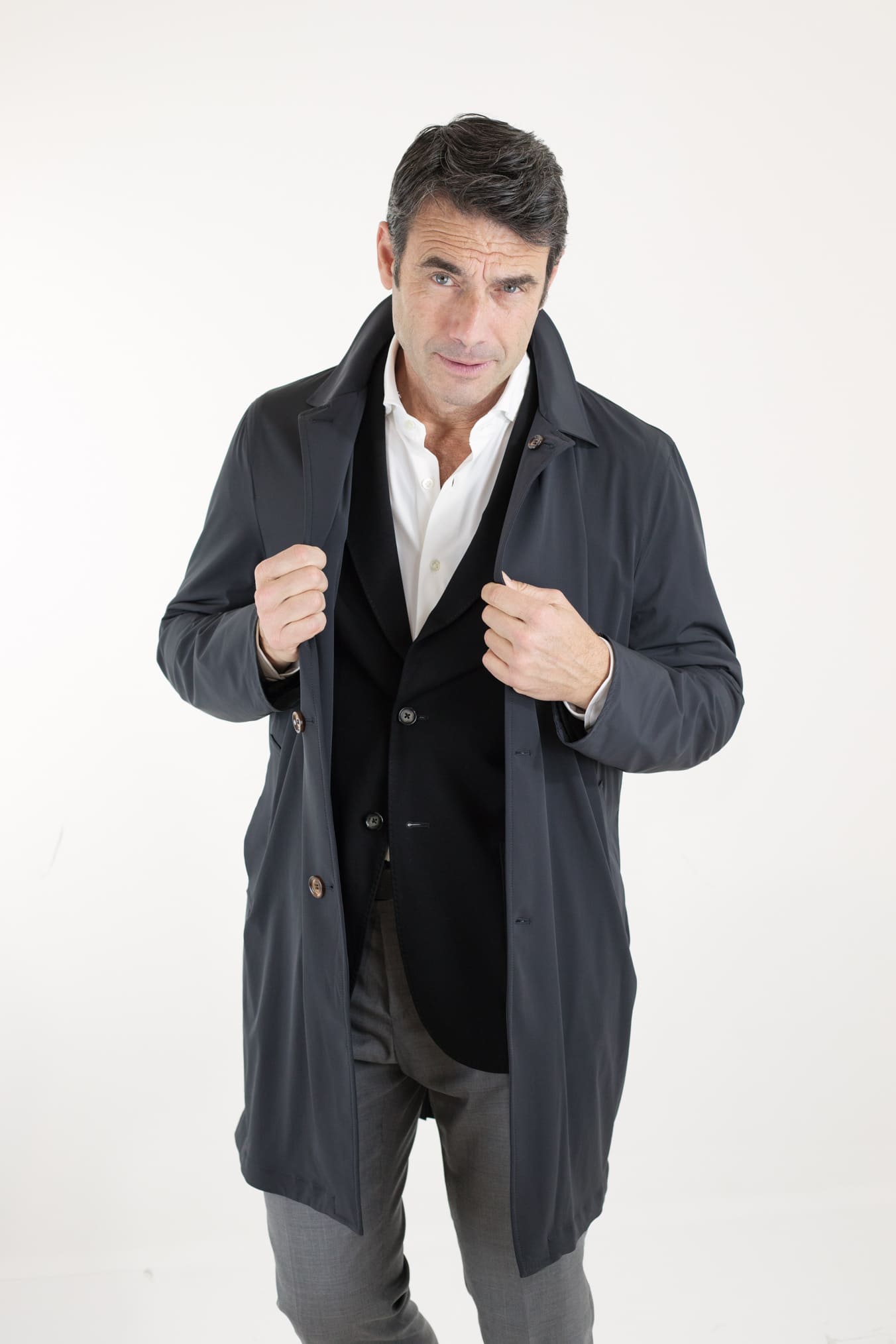 KIRED Black Reversible Waterproof Overcoat