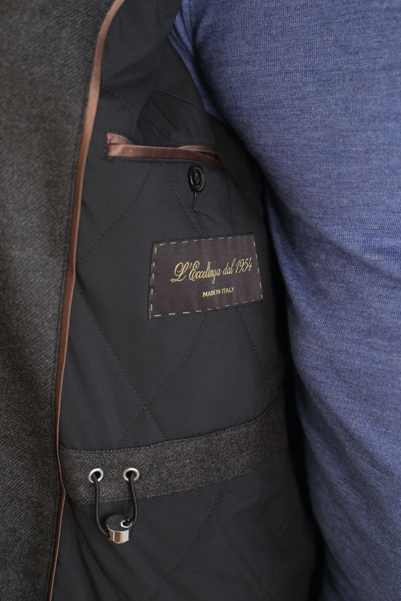 MANDELLI Field Jacket Lana Cashmere Testa Moro