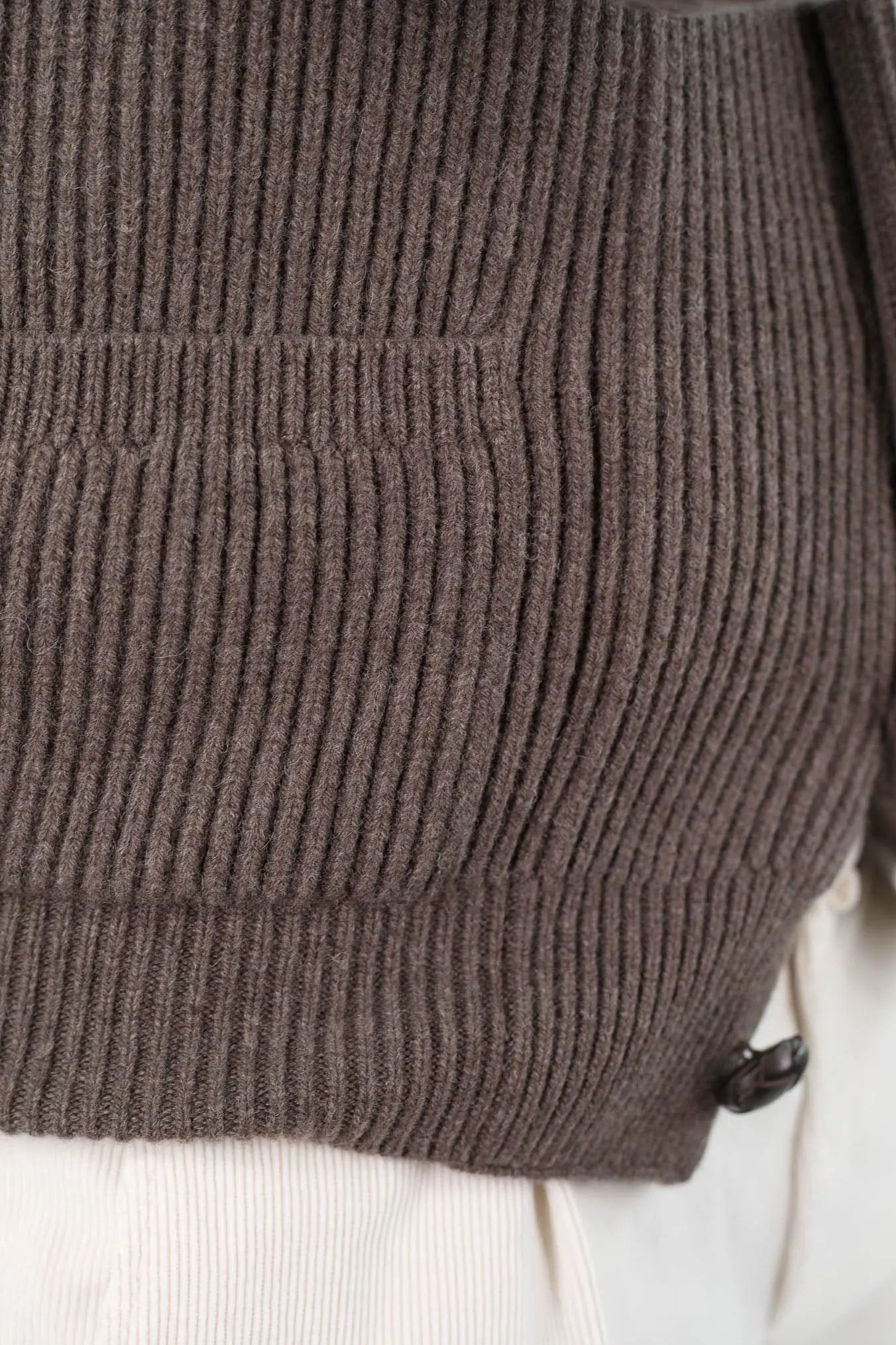 Cardigan Lana e Cashmere Cioccolato MC GEORGE OF SCOTLAND