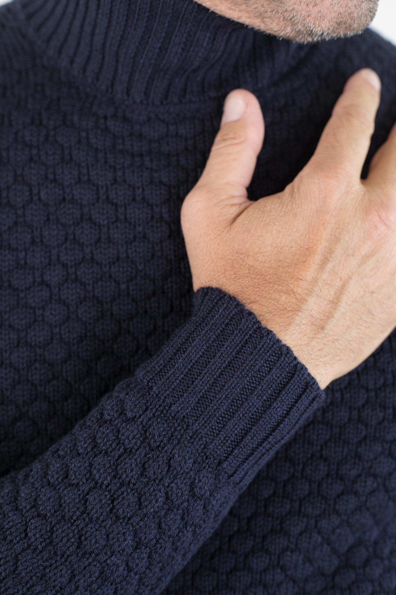 RAKKI' Dolcevita "Hubbel" Nido D'Ape Merinos Blu Navy