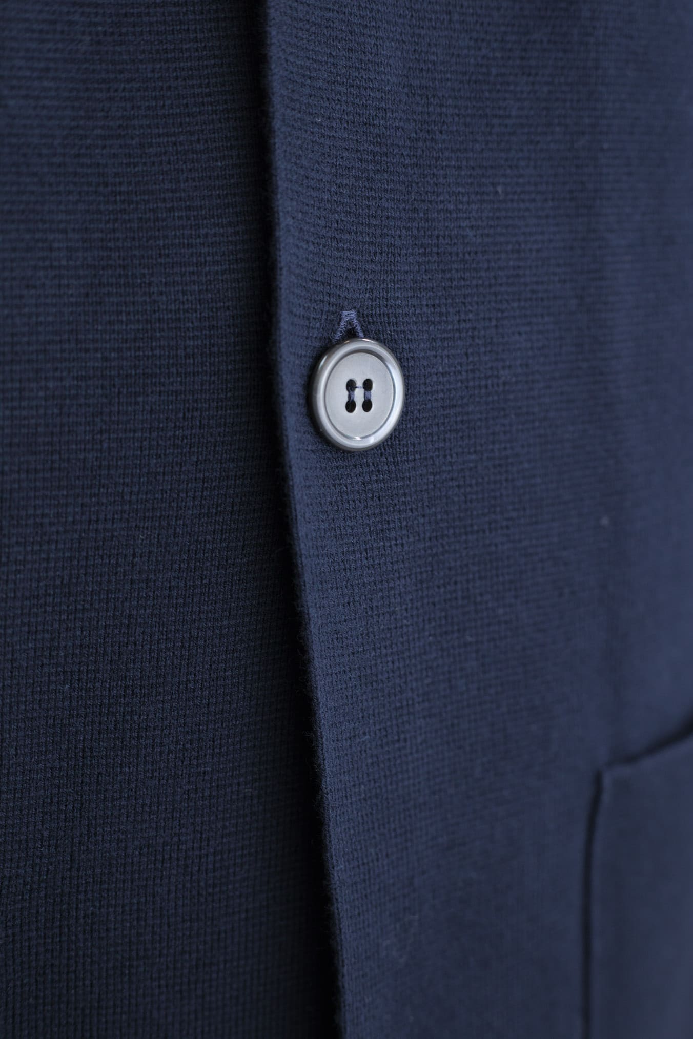 Giacca Maglia Jersey Cotone Blu Scuro - Guarino Store