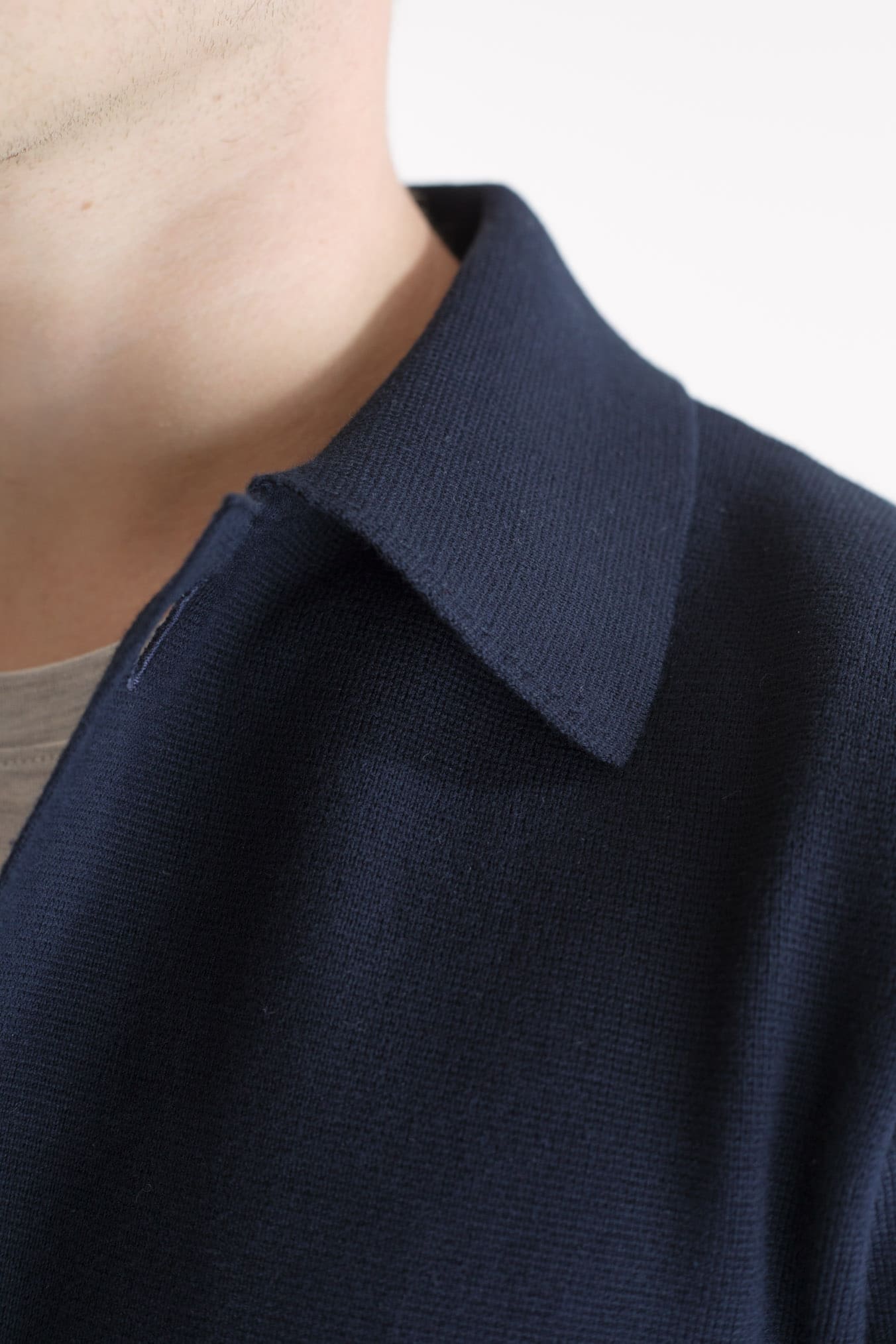 Giacca Maglia Jersey Cotone Blu Scuro - Guarino Store