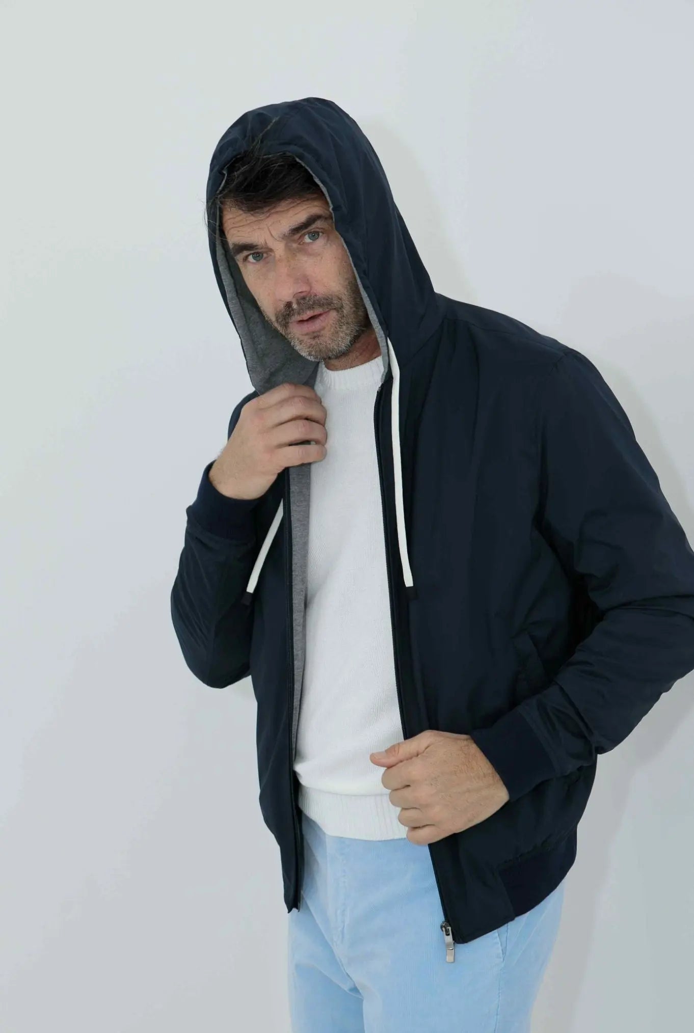 Giubbino Olmetex con Cappuccio Blu - Guarino Store