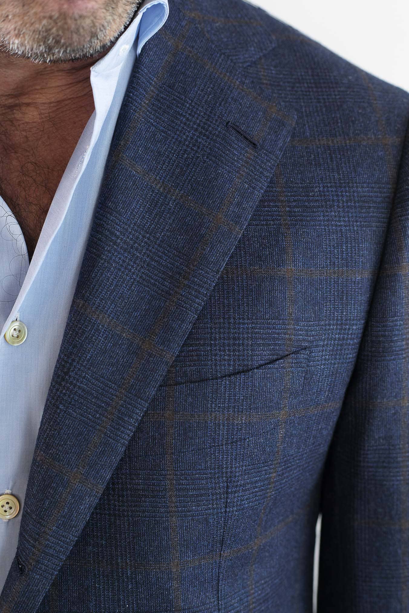 CESARE ATTOLINI Abito Principe di Galles Blu