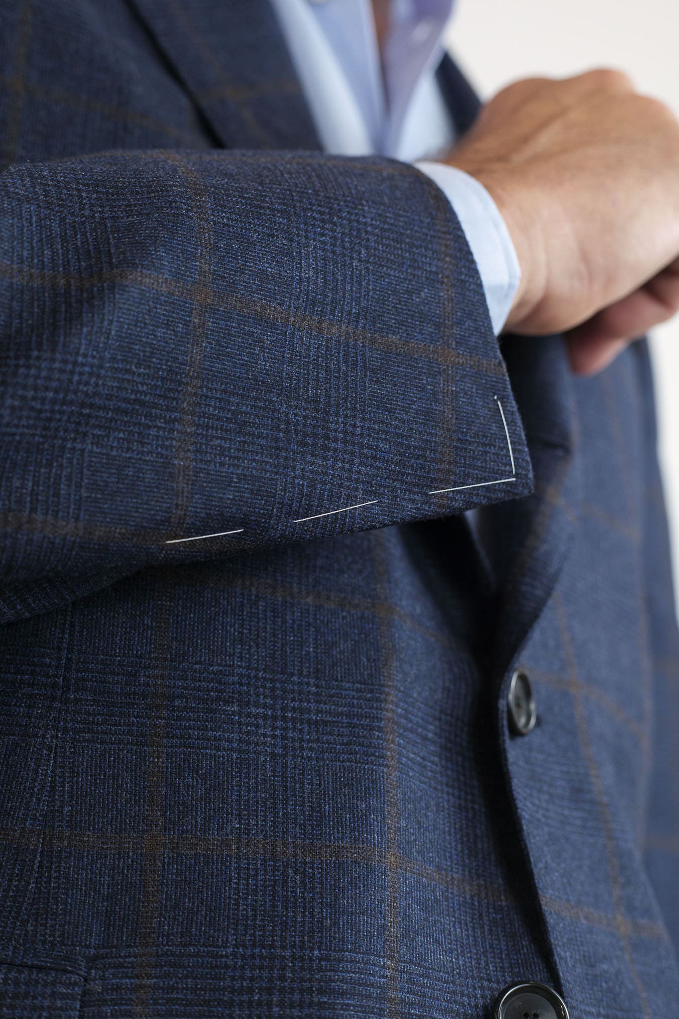 CESARE ATTOLINI Abito Principe di Galles Blu