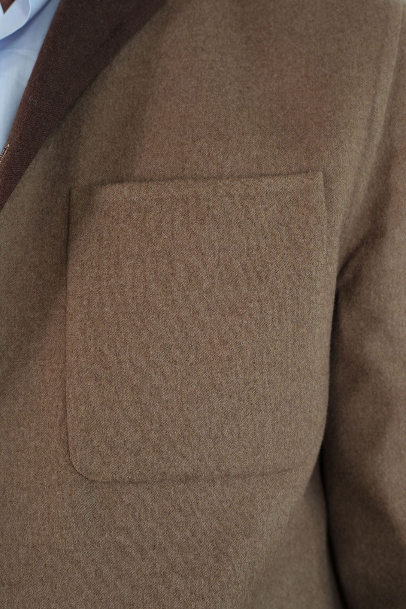 Tobacco Double Wool Overshirt