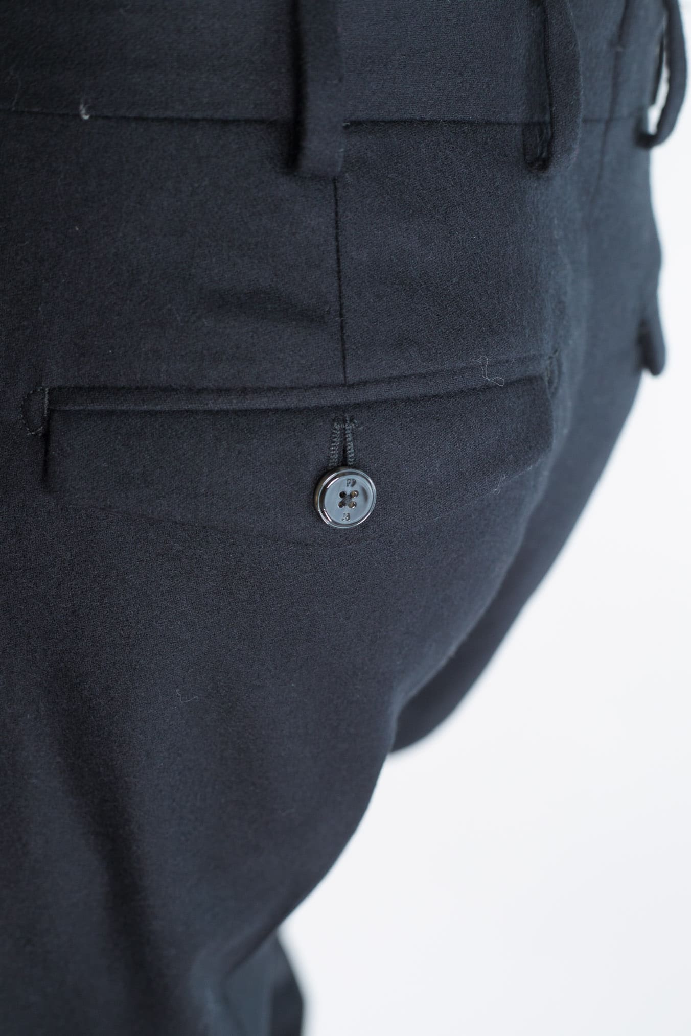 Pantaloni "Edge Rebel" Lana Cashmere Nero - Guarino Store