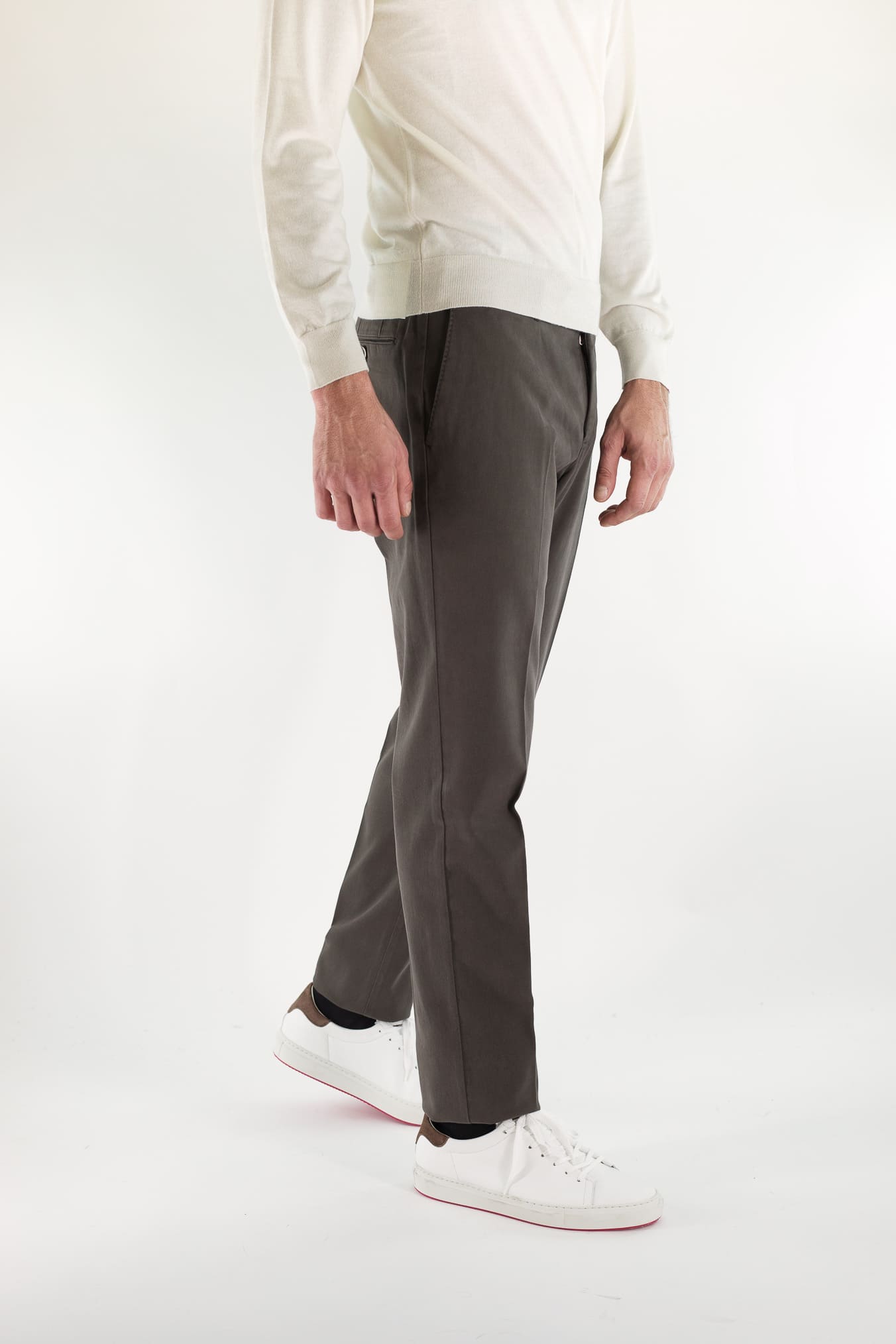 Pantaloni Cotone Cashmere Testa Moro