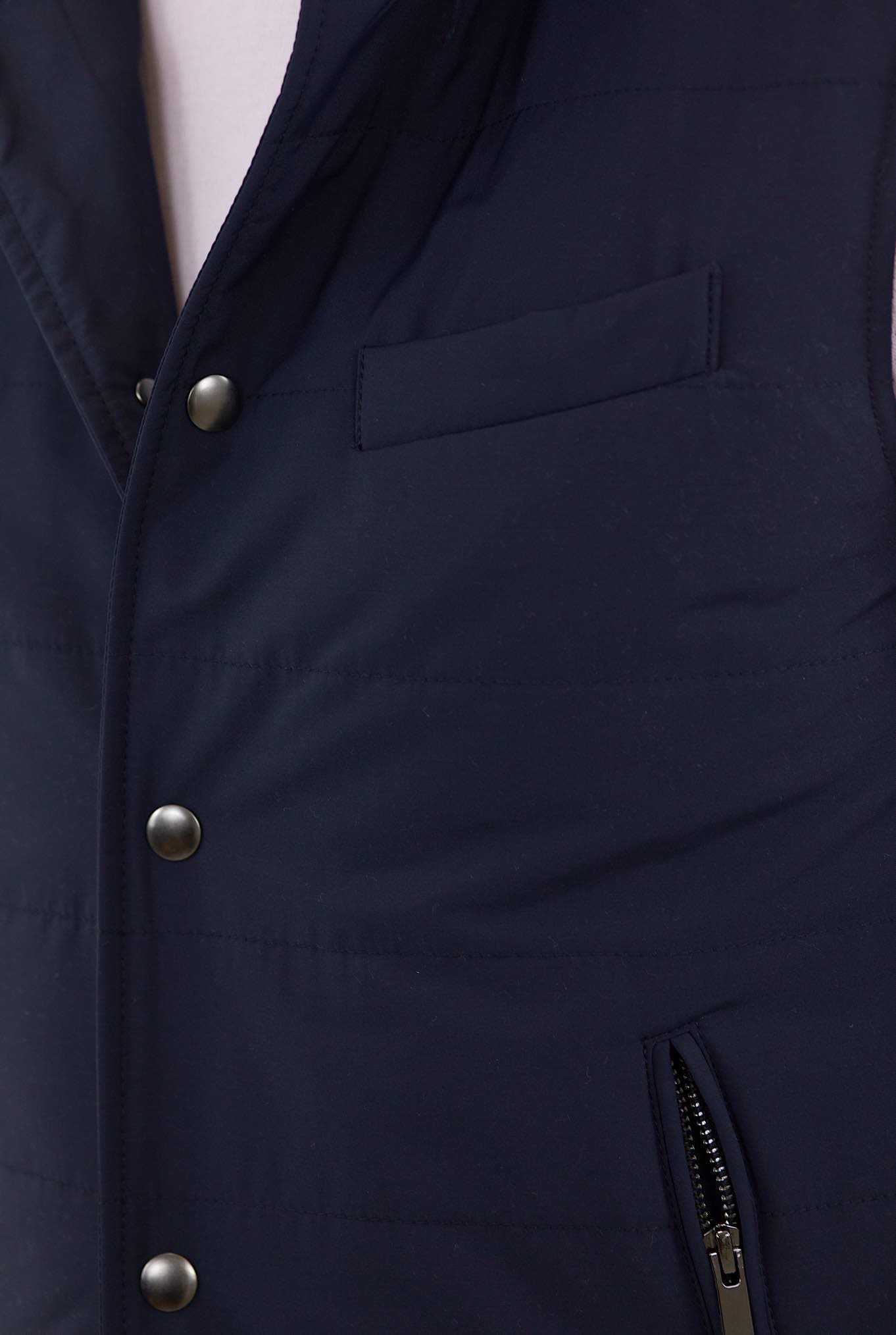 Gilet Cappuccio tessuto Loro Piana Blu - Guarino Store