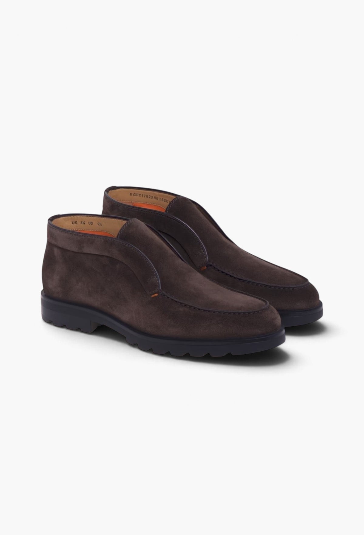 Polacchine "Rock" Suede Testa Moro SANTONI