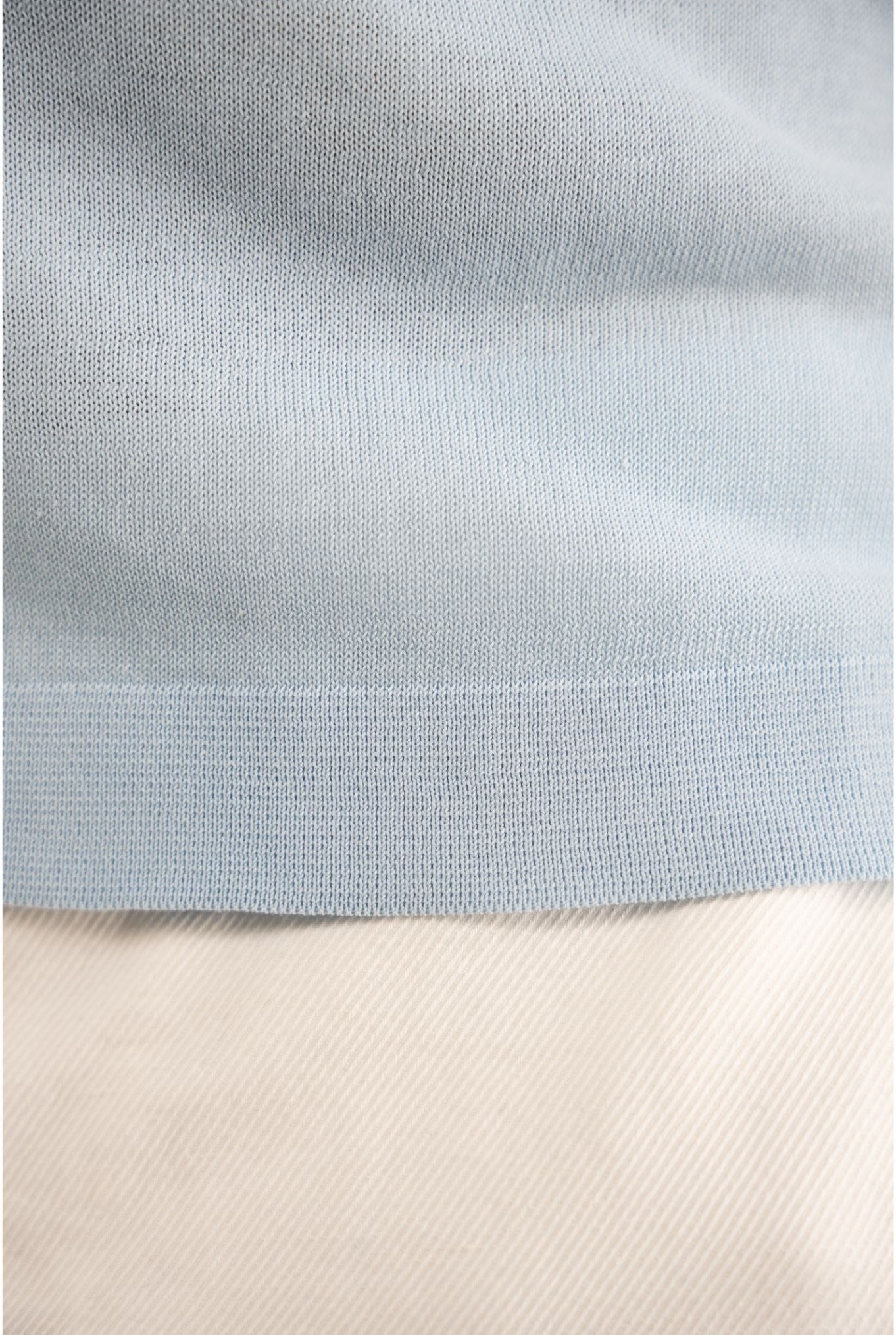 GUARINO Skipper Polo MM Cotton Crêpe Light Blue