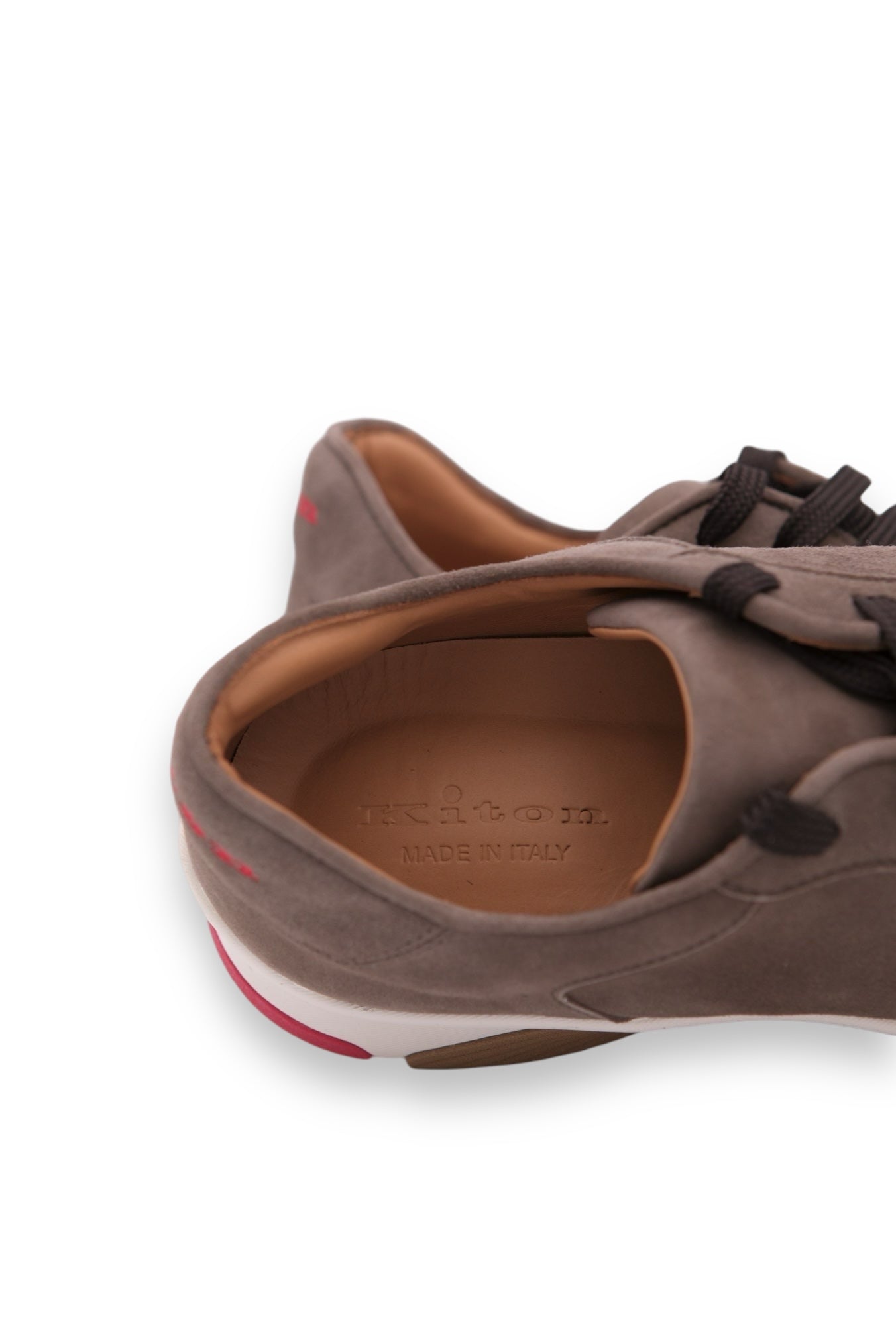 KITON Coffee Nubuck Sneakers