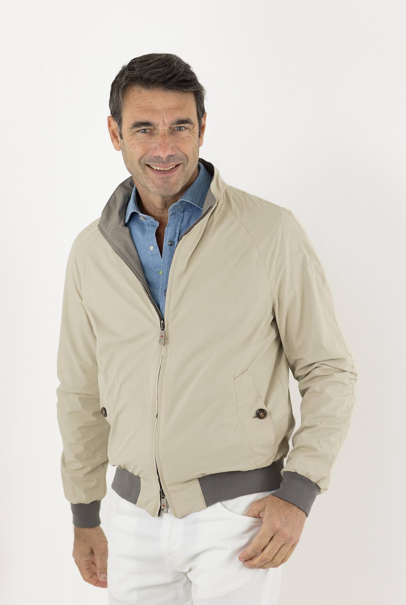 KIRED Reversible Dove Gray and Beige Jacket