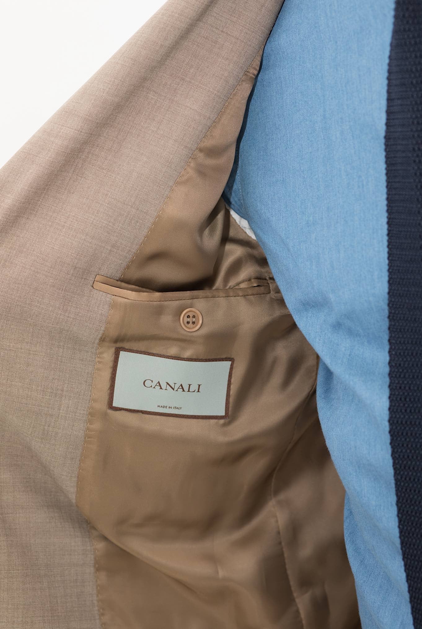 CANALI Abito Fresco Lana Beige