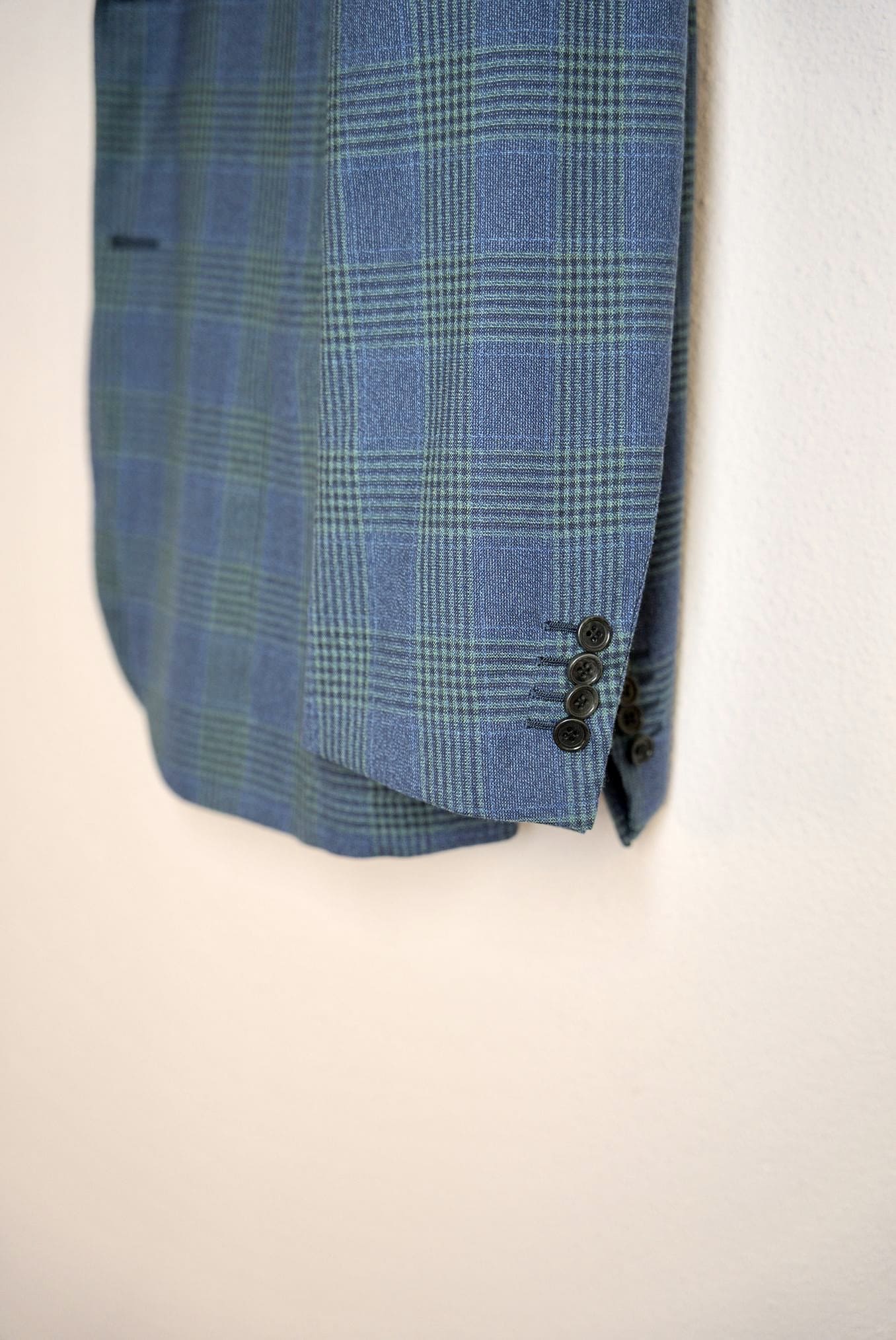 KITON Blue Green Wales Cashmere Jacket