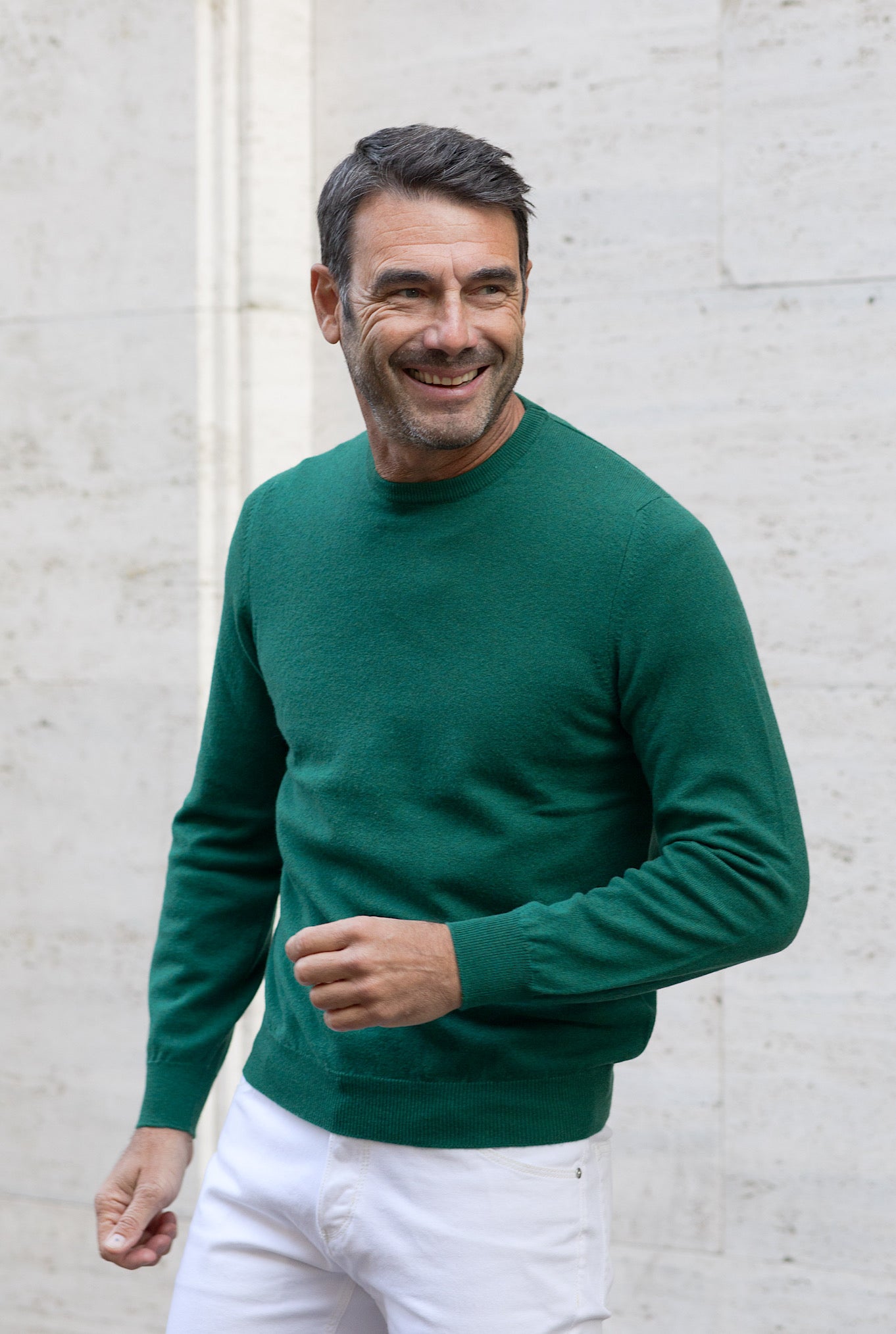 FEDELI Crewneck Argentina Cashmere Green