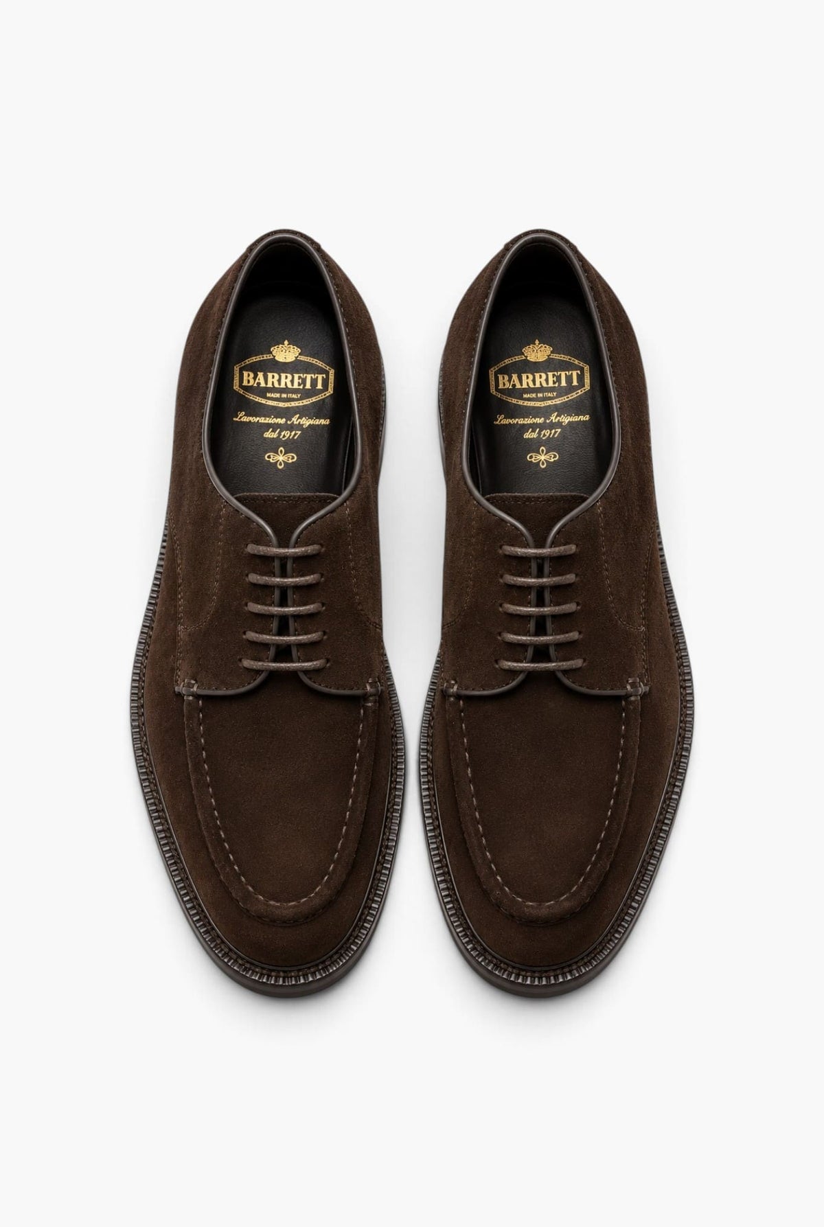 Scarpe Derby Suede Testa di Moro BARRETT