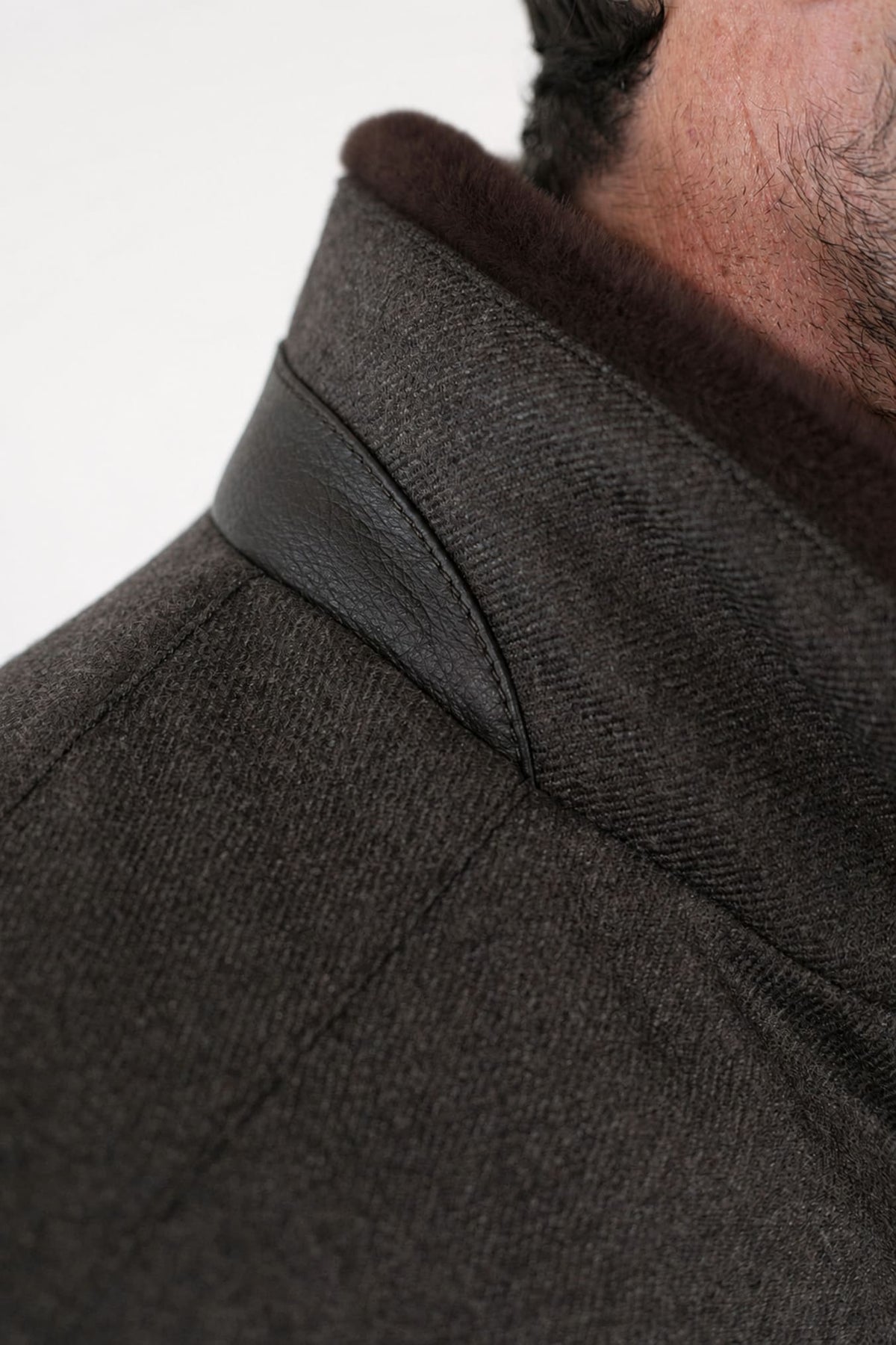 Field Jacket Storm System Loro Piana Marrone MANDELLI