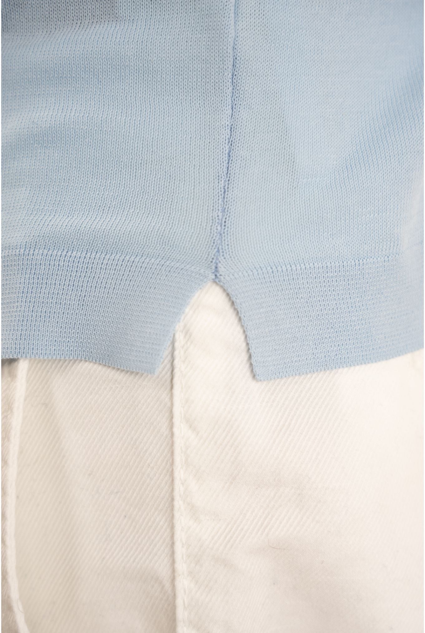 GUARINO Skipper Polo MM Cotton Crêpe Light Blue