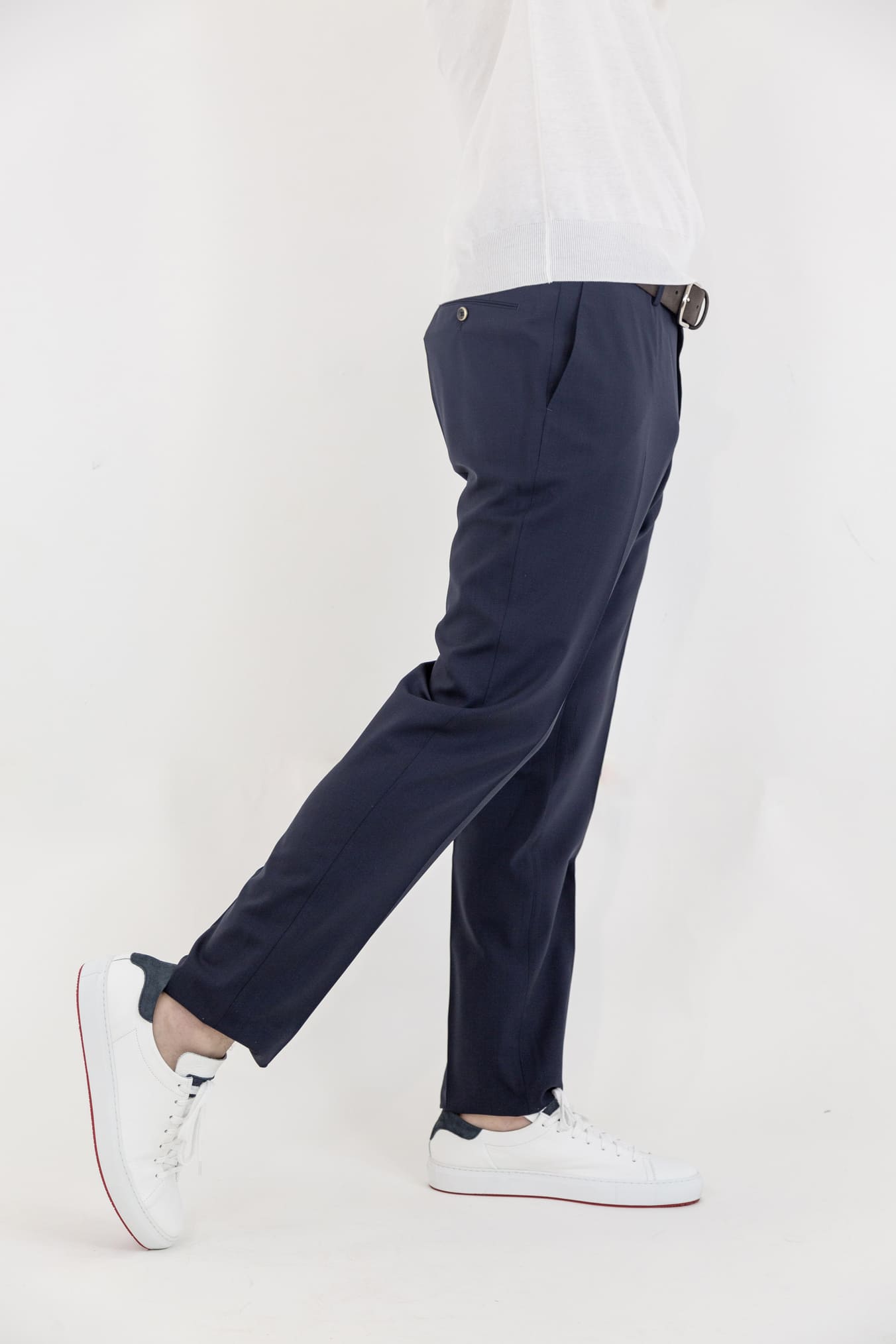 MARCO PESCAROLO Navy Blue model Evo trousers